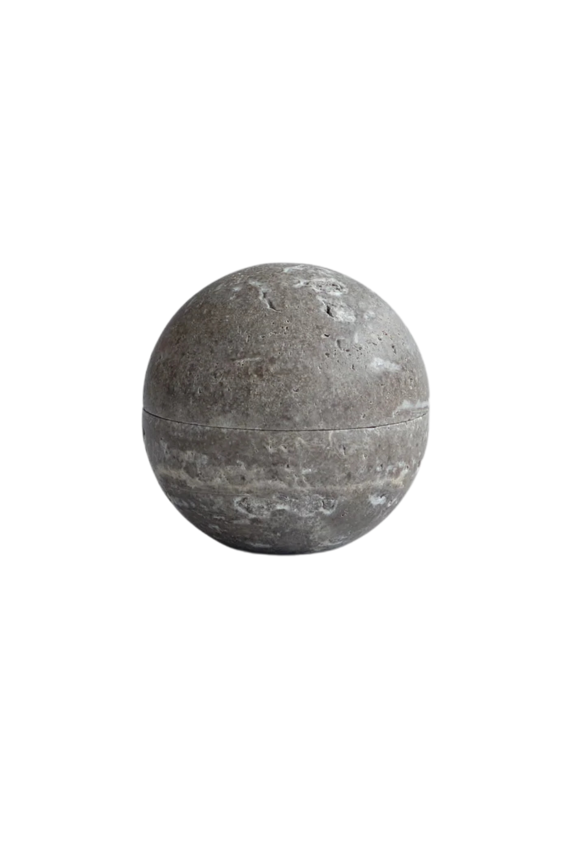 Enkei Jar, Mini - Earth Silver Travertine