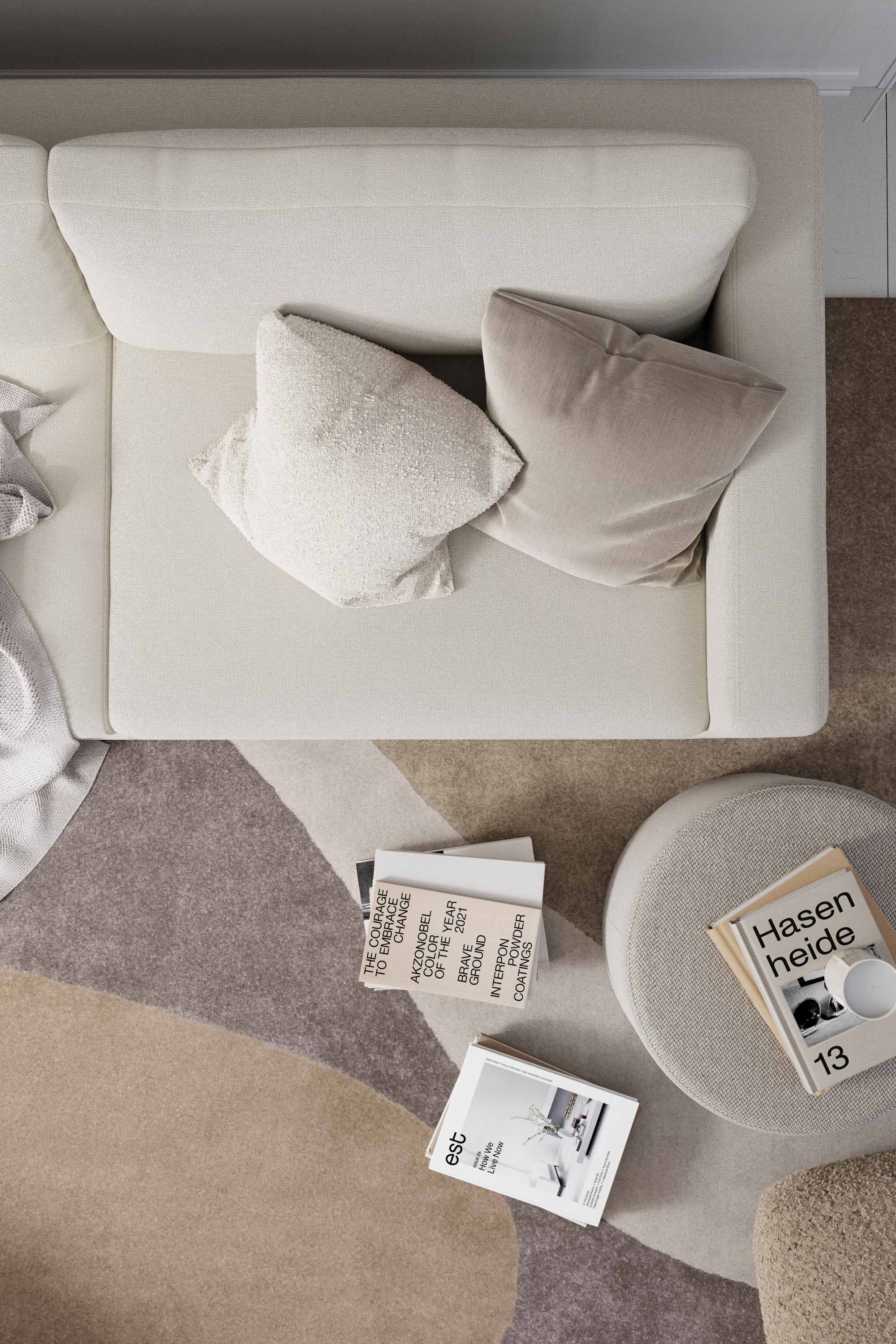 Inez Cushion Moonlight Sand 50x50