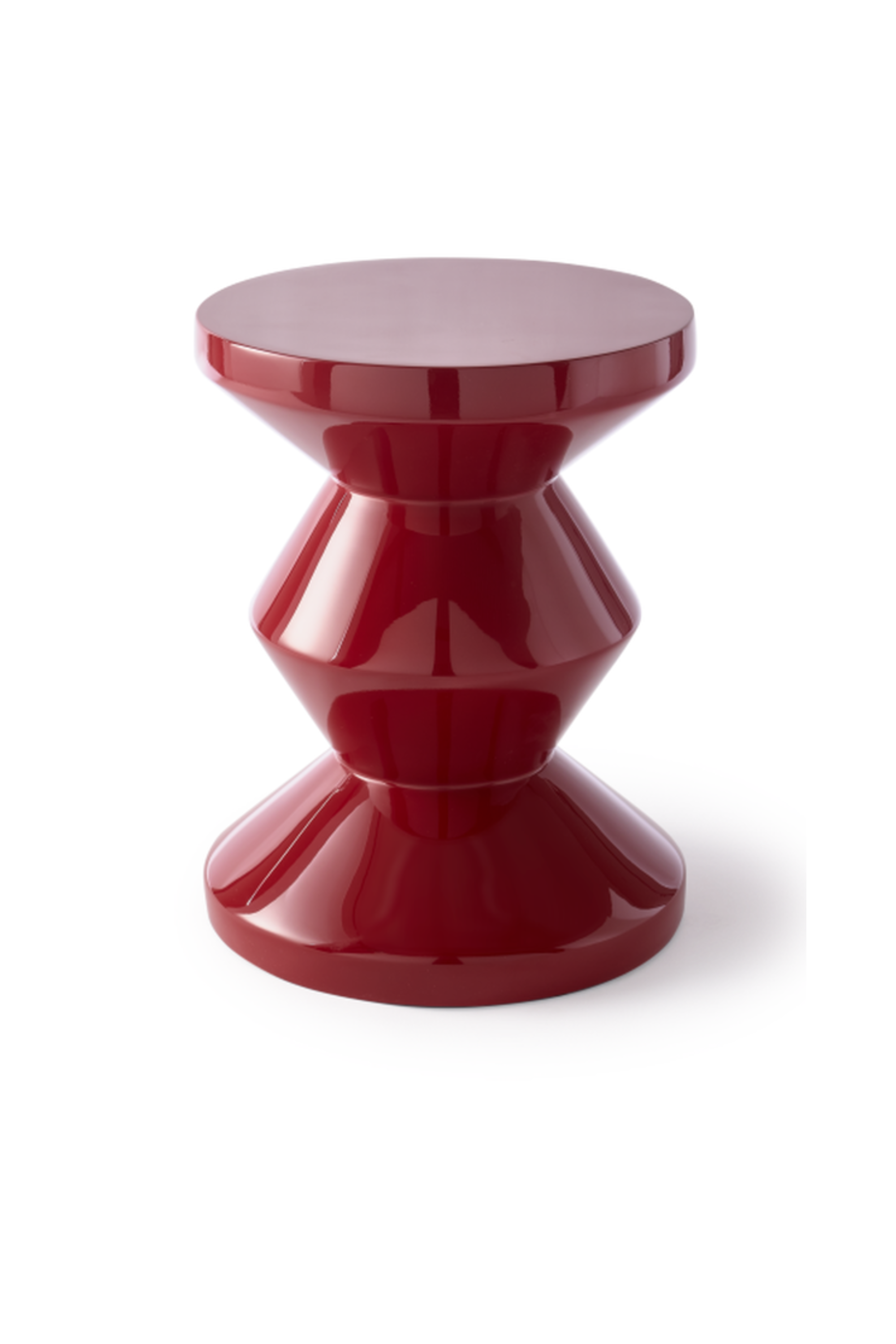 Zig Zag Ruby Stool