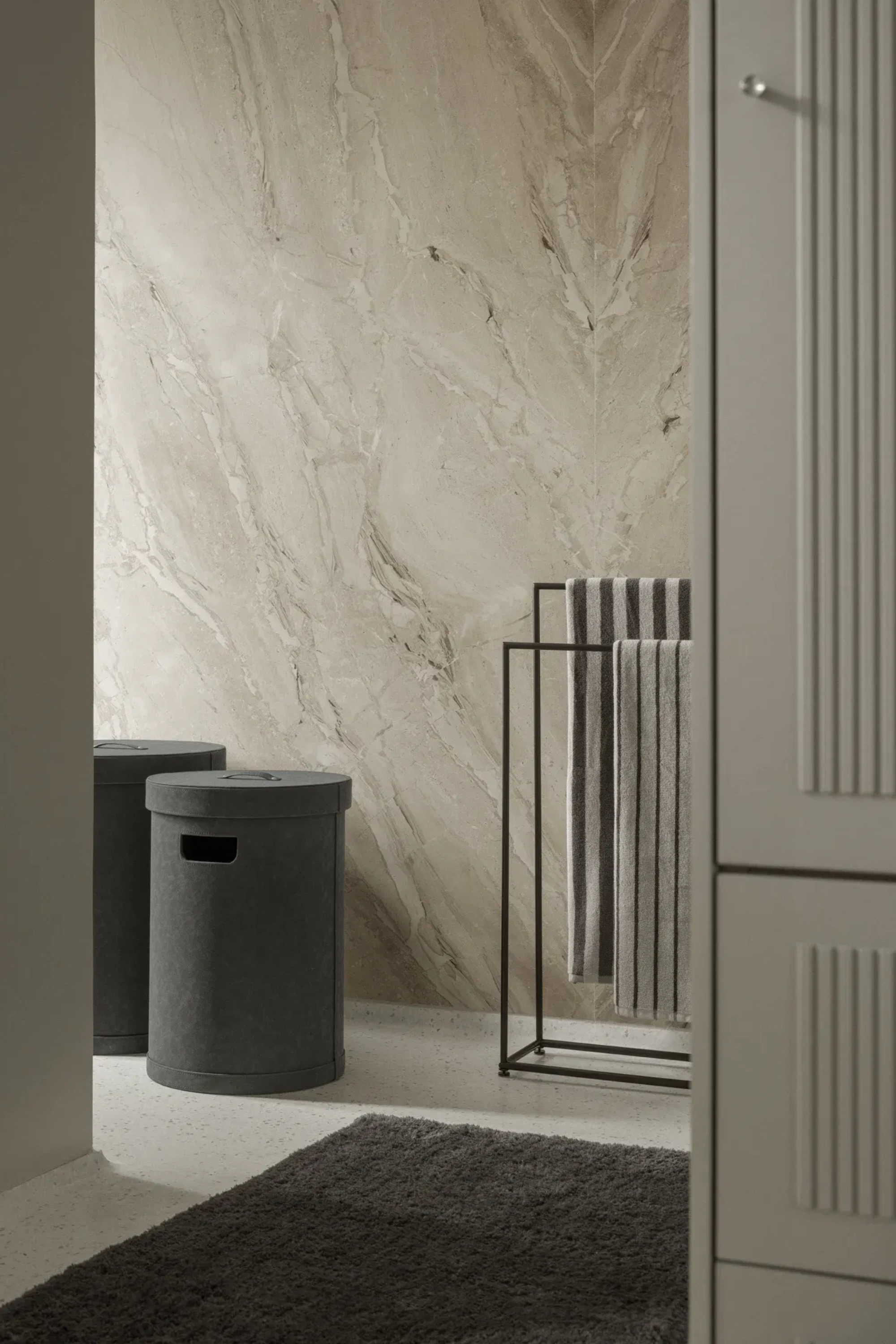 Sahla Laundry Basket pewter M