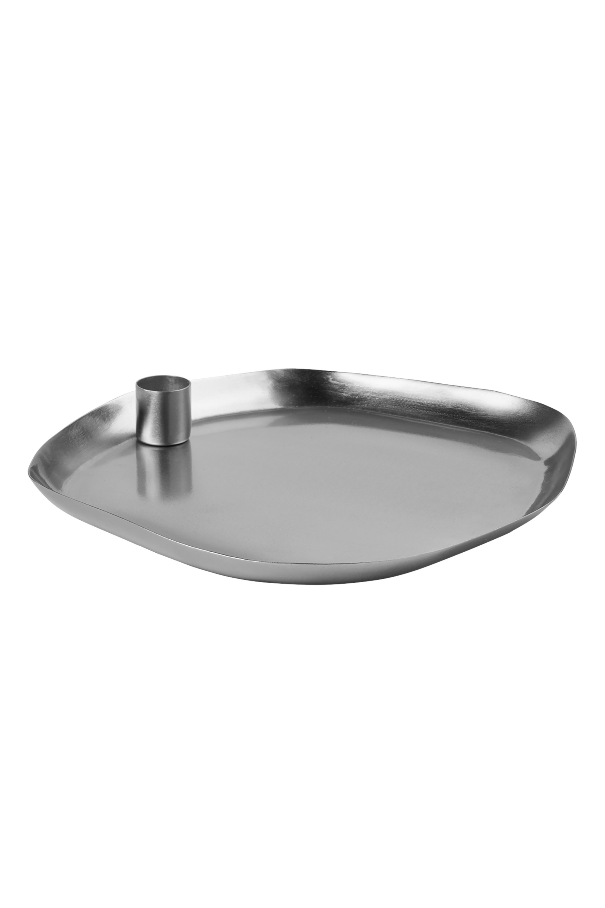 Mie Candle Holder L silver