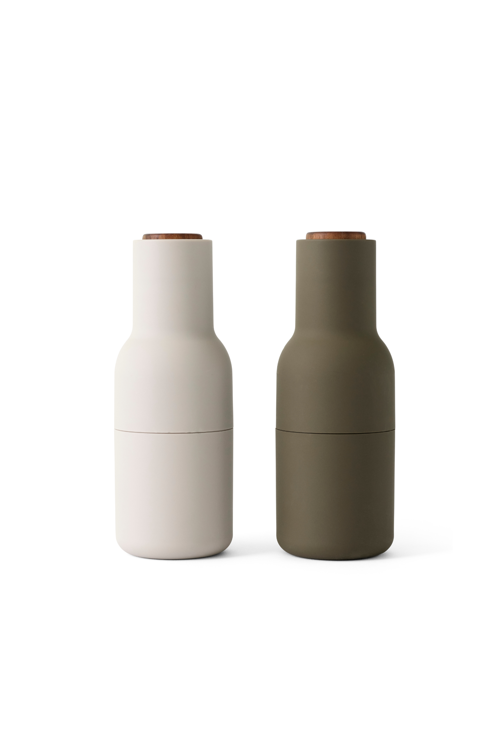 Bottle Grinder Beige Green Salt & Pepper Grinder