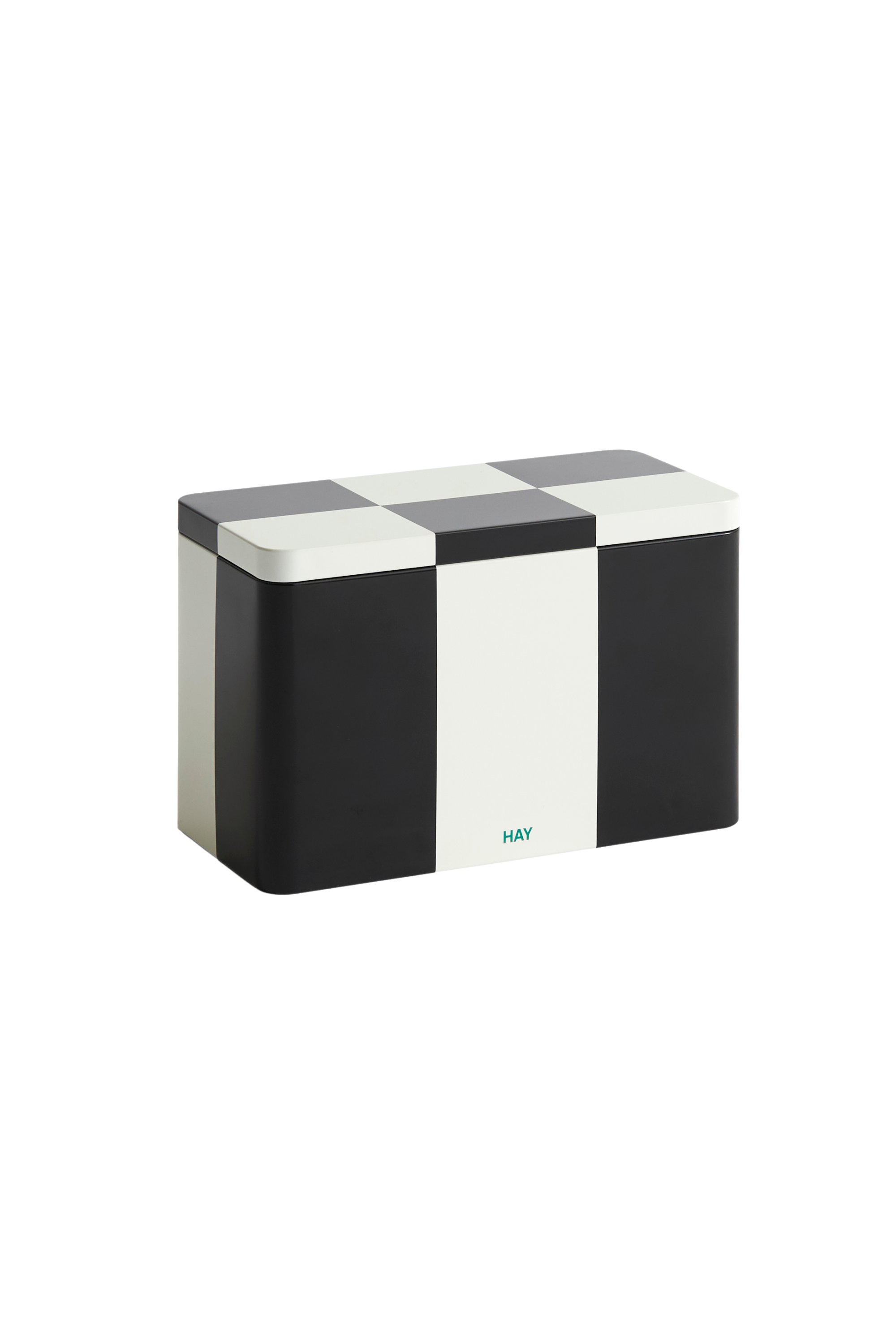 Tin Black And White Box M