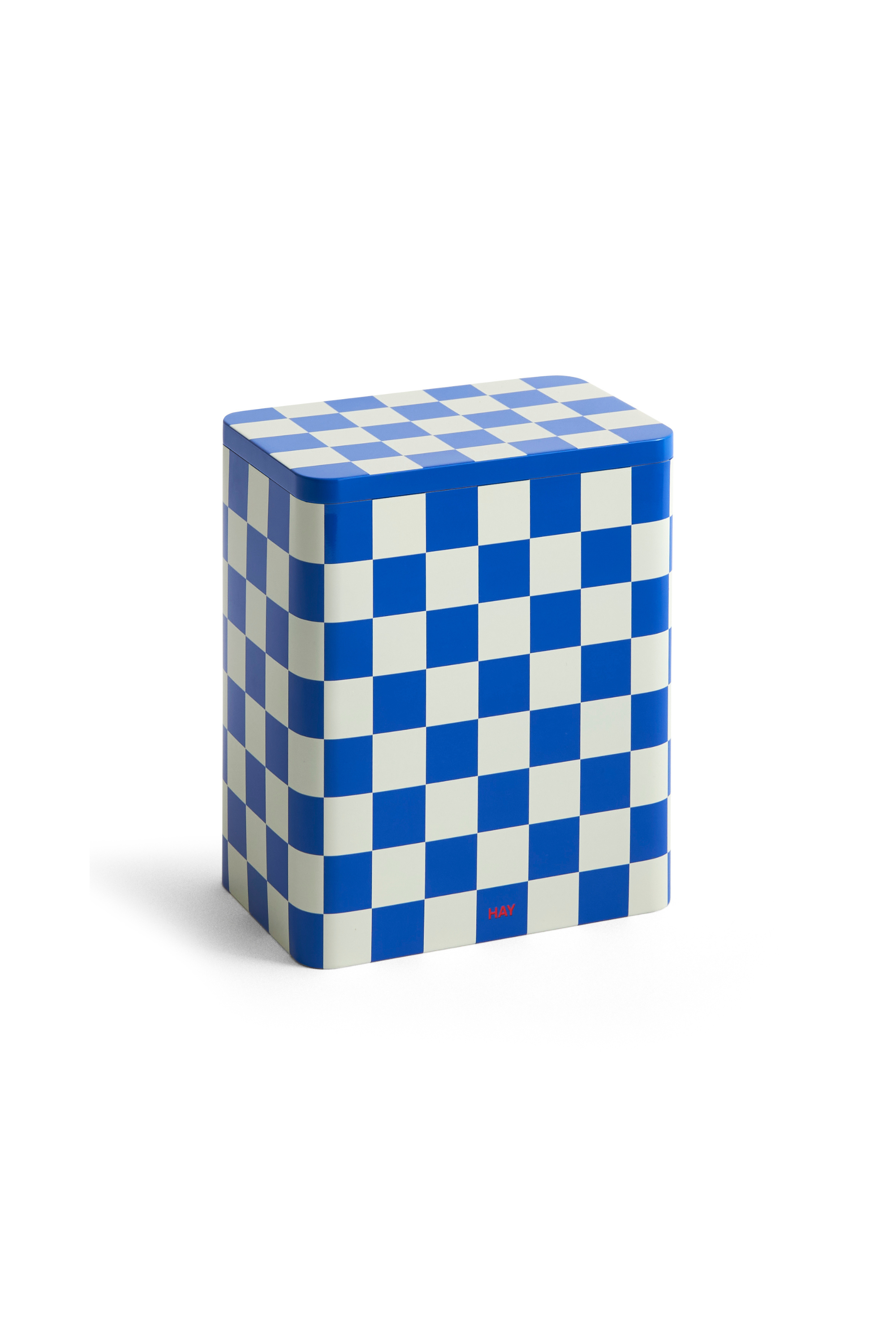 Tin Blue And White Box