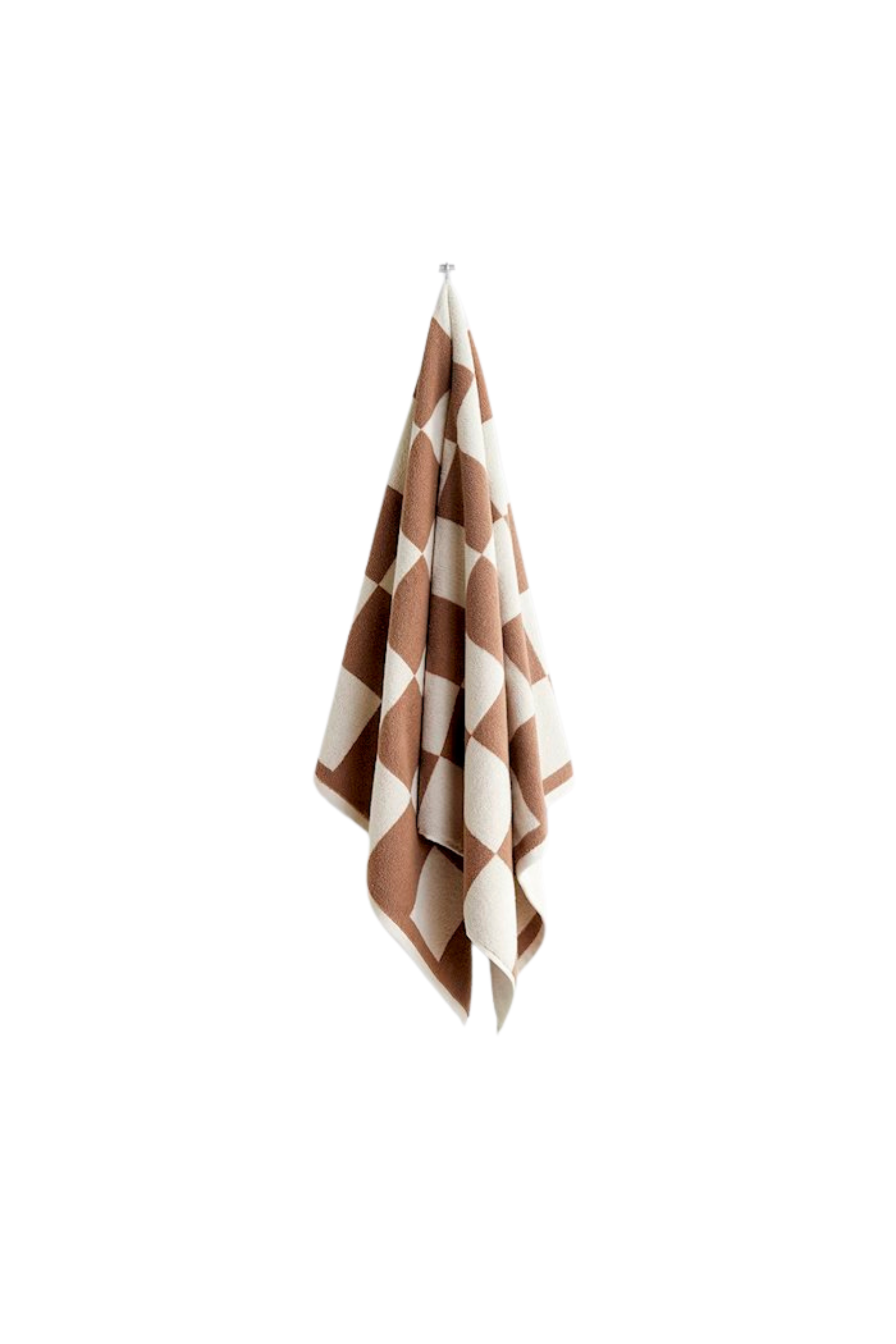 Check Bath Towel 70 x 136 Cappuccino