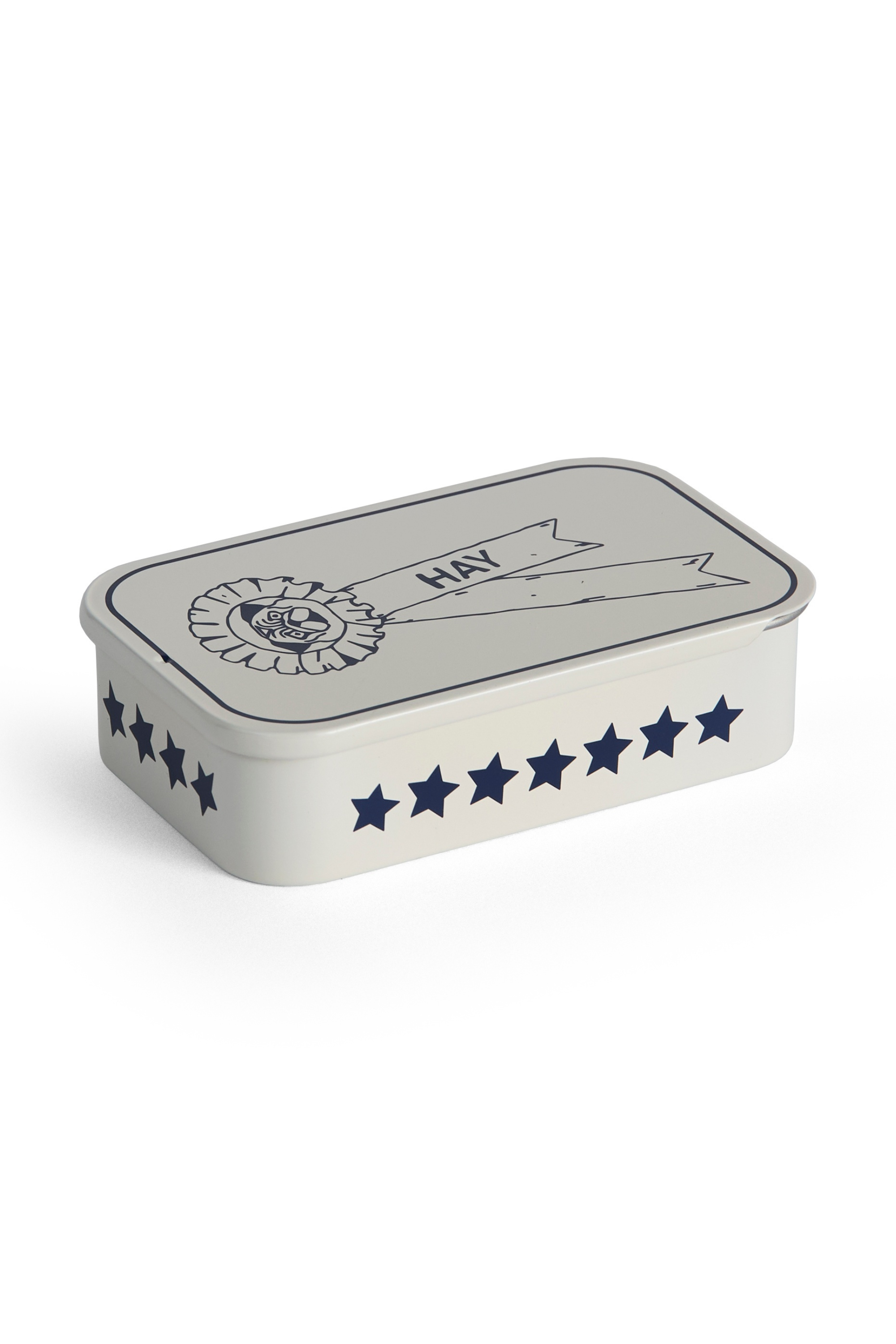 HAY Dogs Treat Tin Blue and white