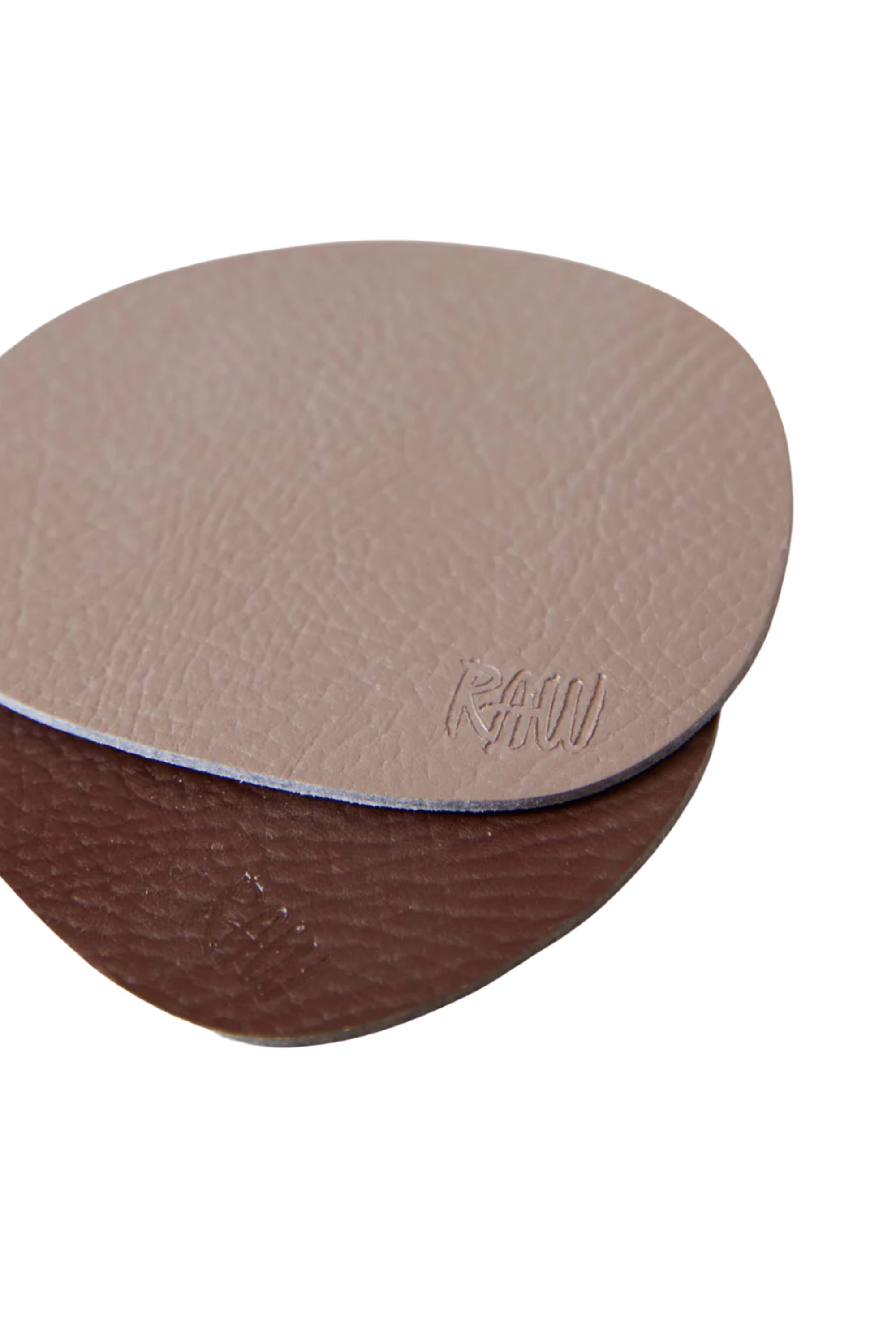 RAW Buffalo coaster dusty rose
