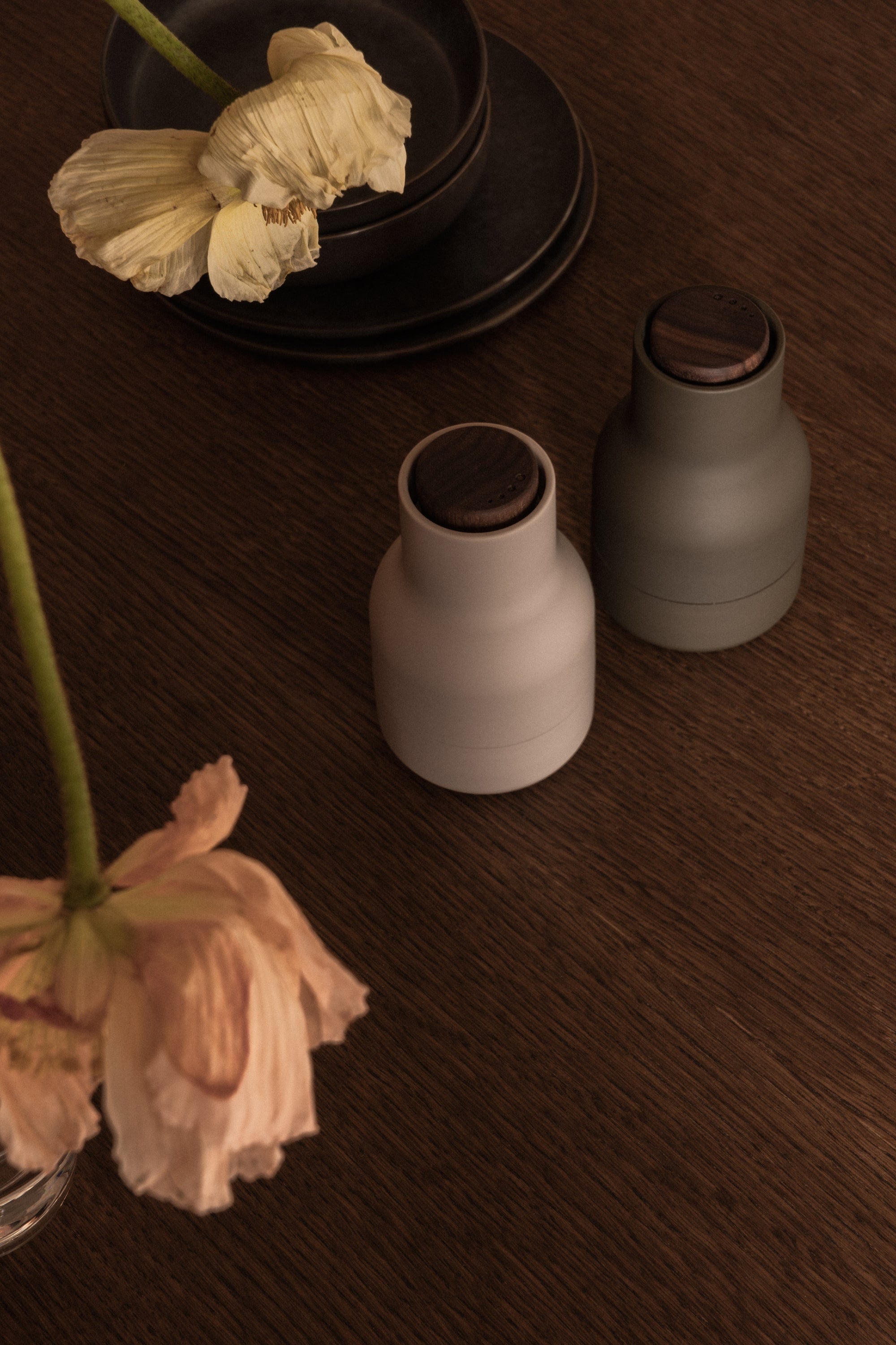 Bottle grinder small hunting green-beige