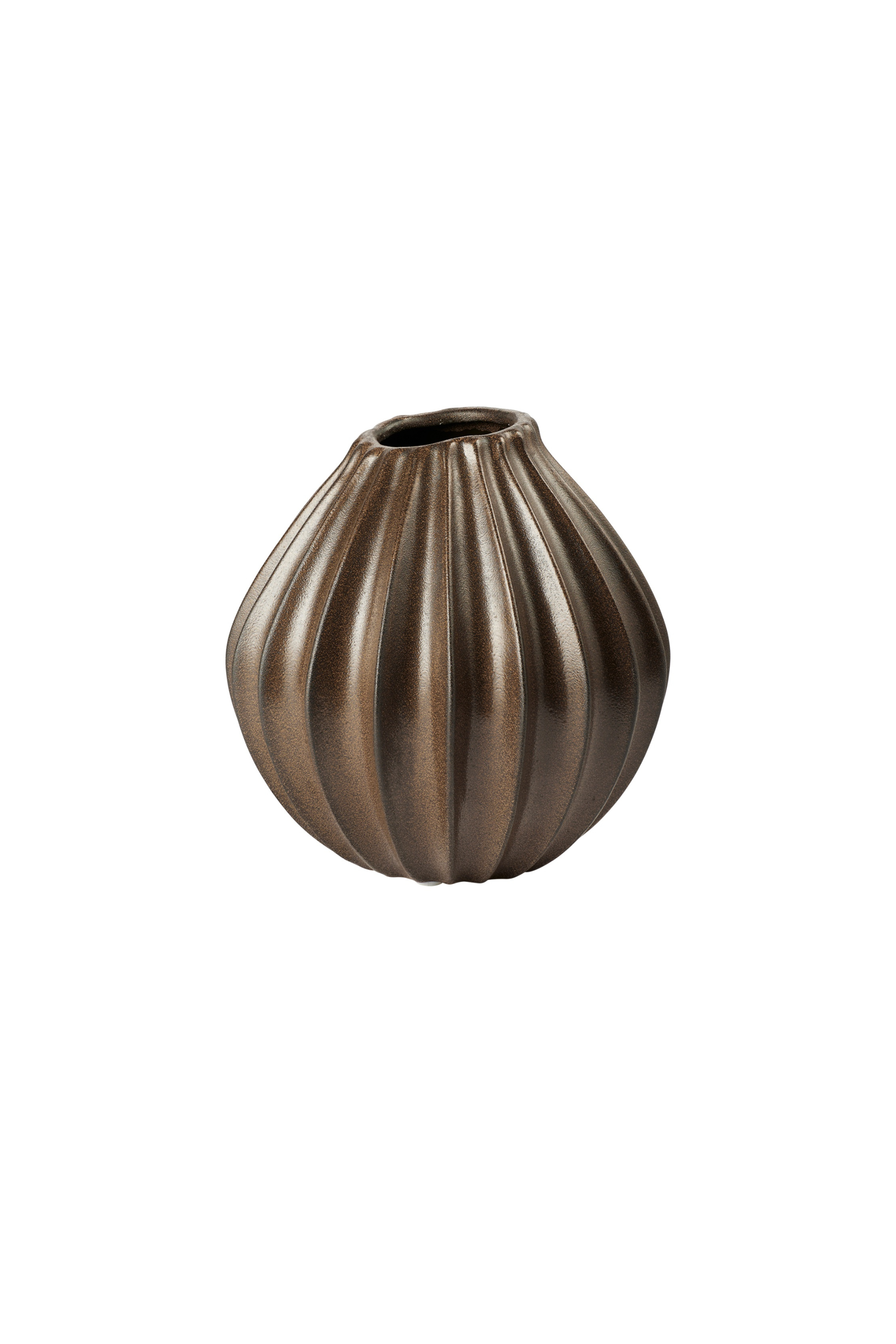 Wide váza M, antik barna