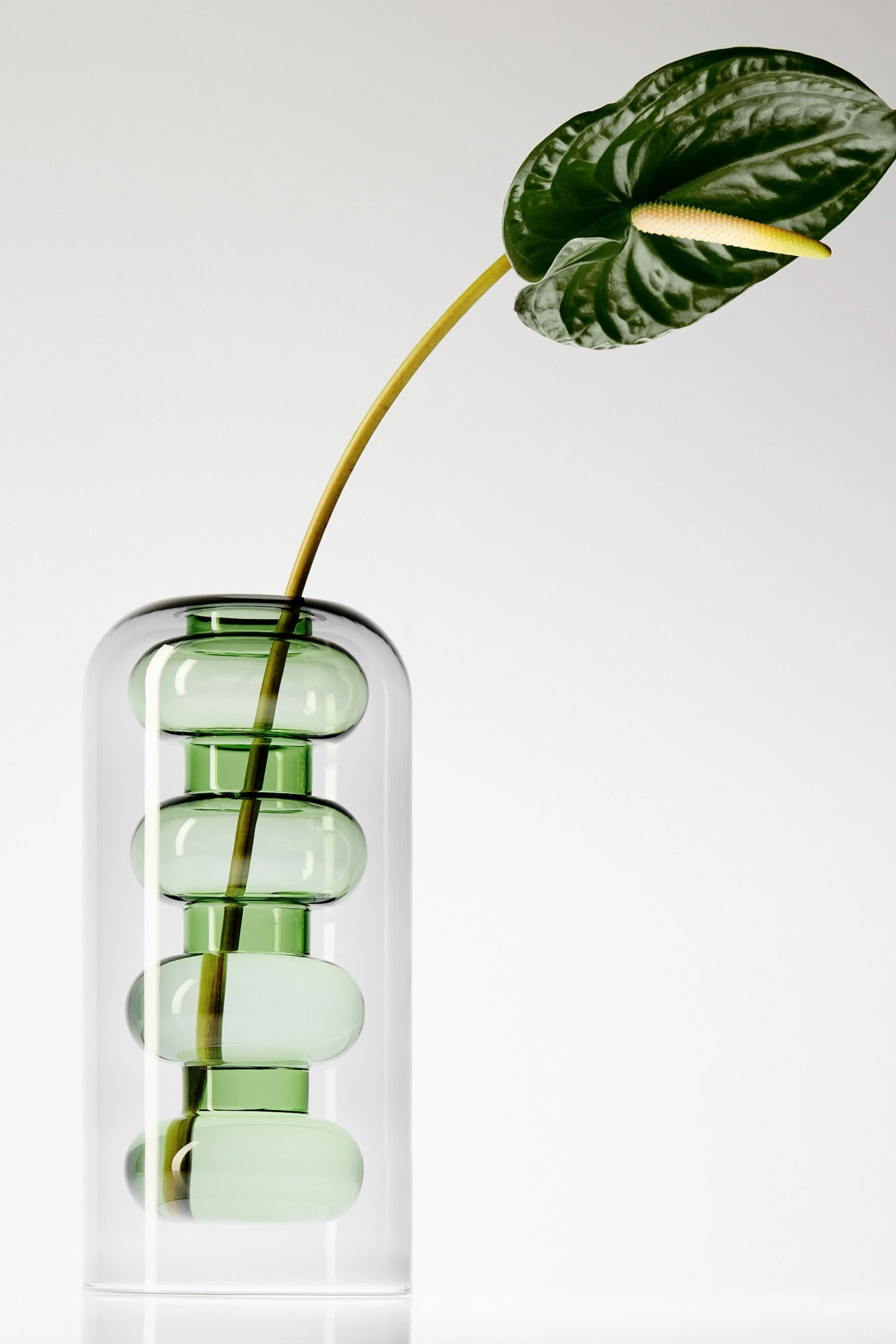 Bump Tall Vase green