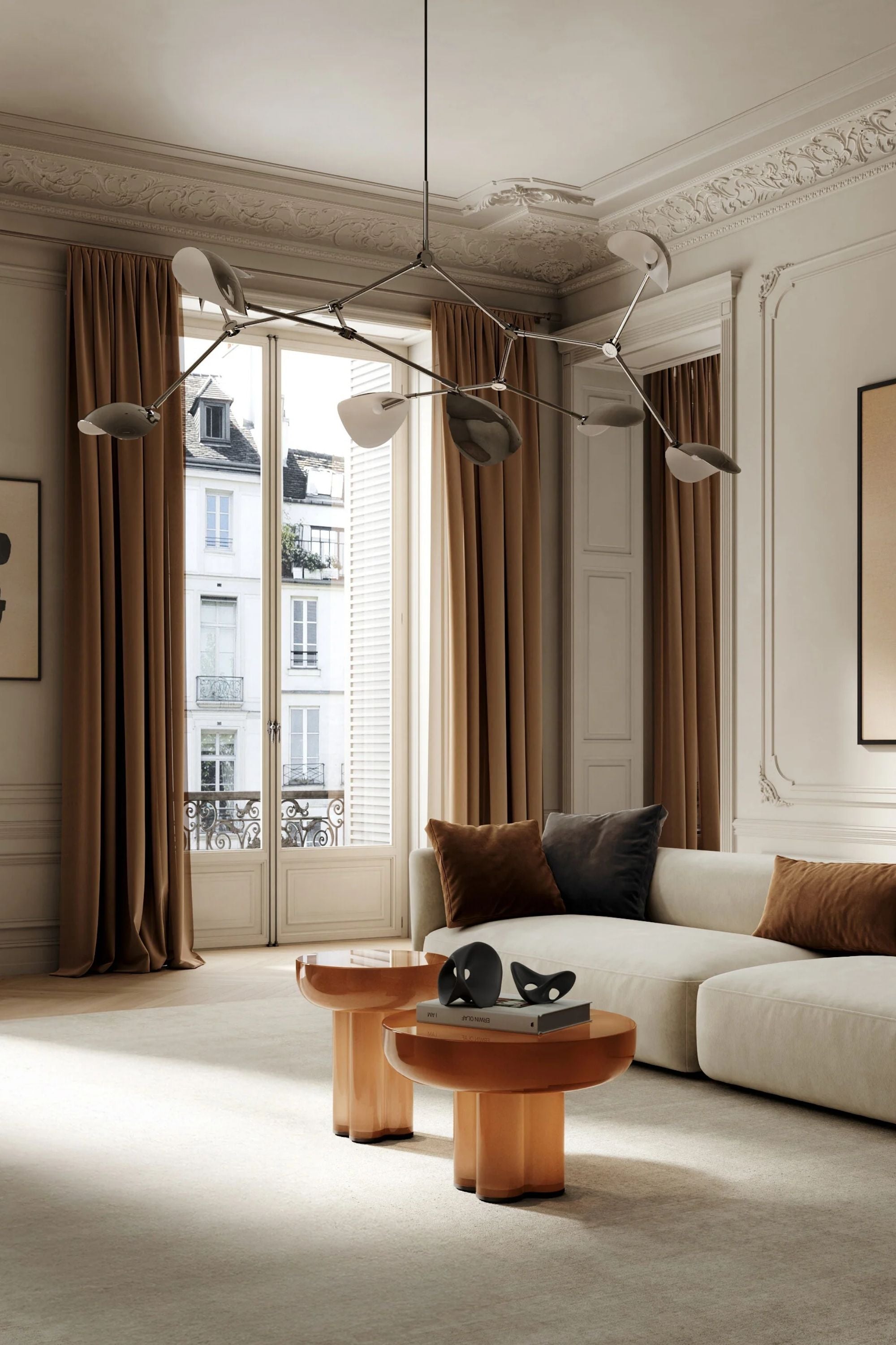 Crown Tall Table caramel