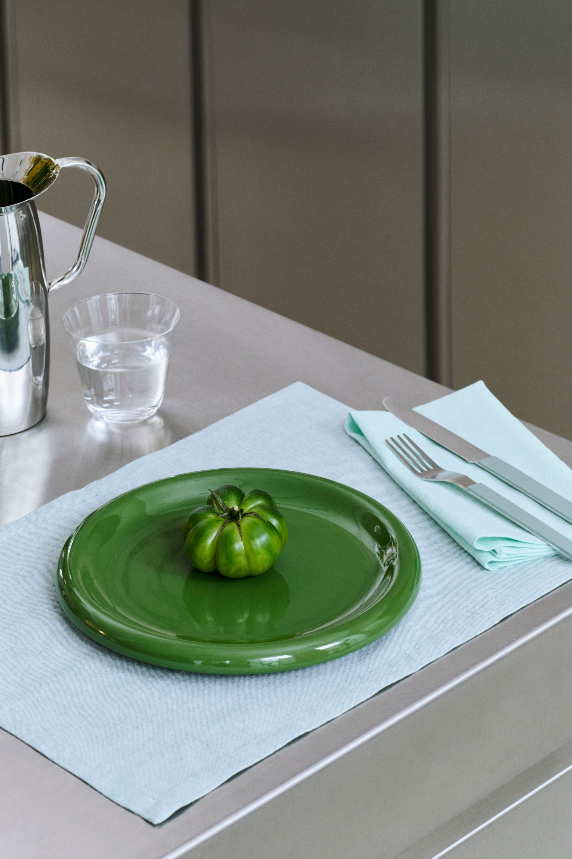 Tavolo szalvéta/alátét szett 4 db-os lágy zöld