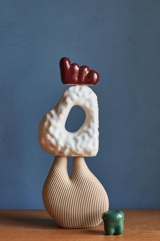 W&S Chamber vase, light beige