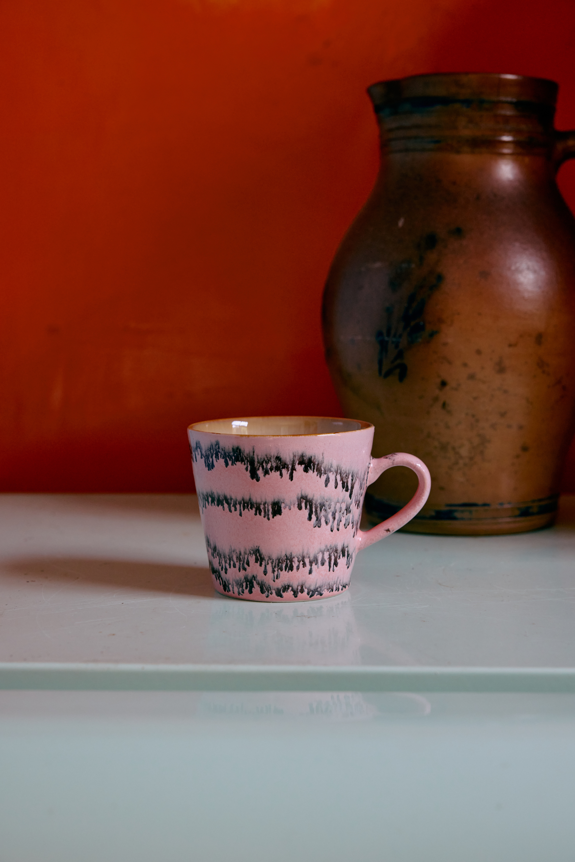70s ceramics: cappuccino mug bubble