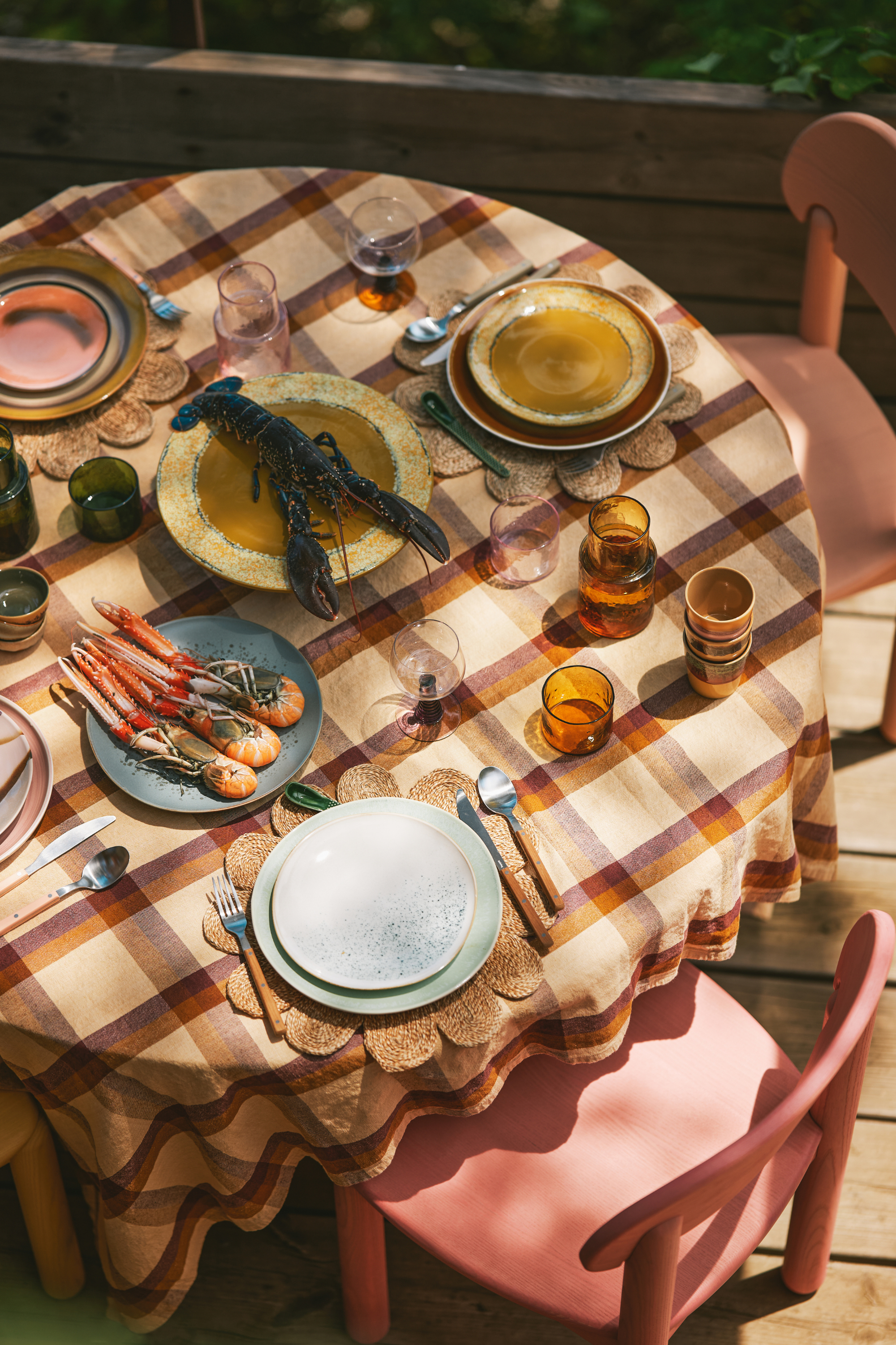 70s ceramics: plateau papaya