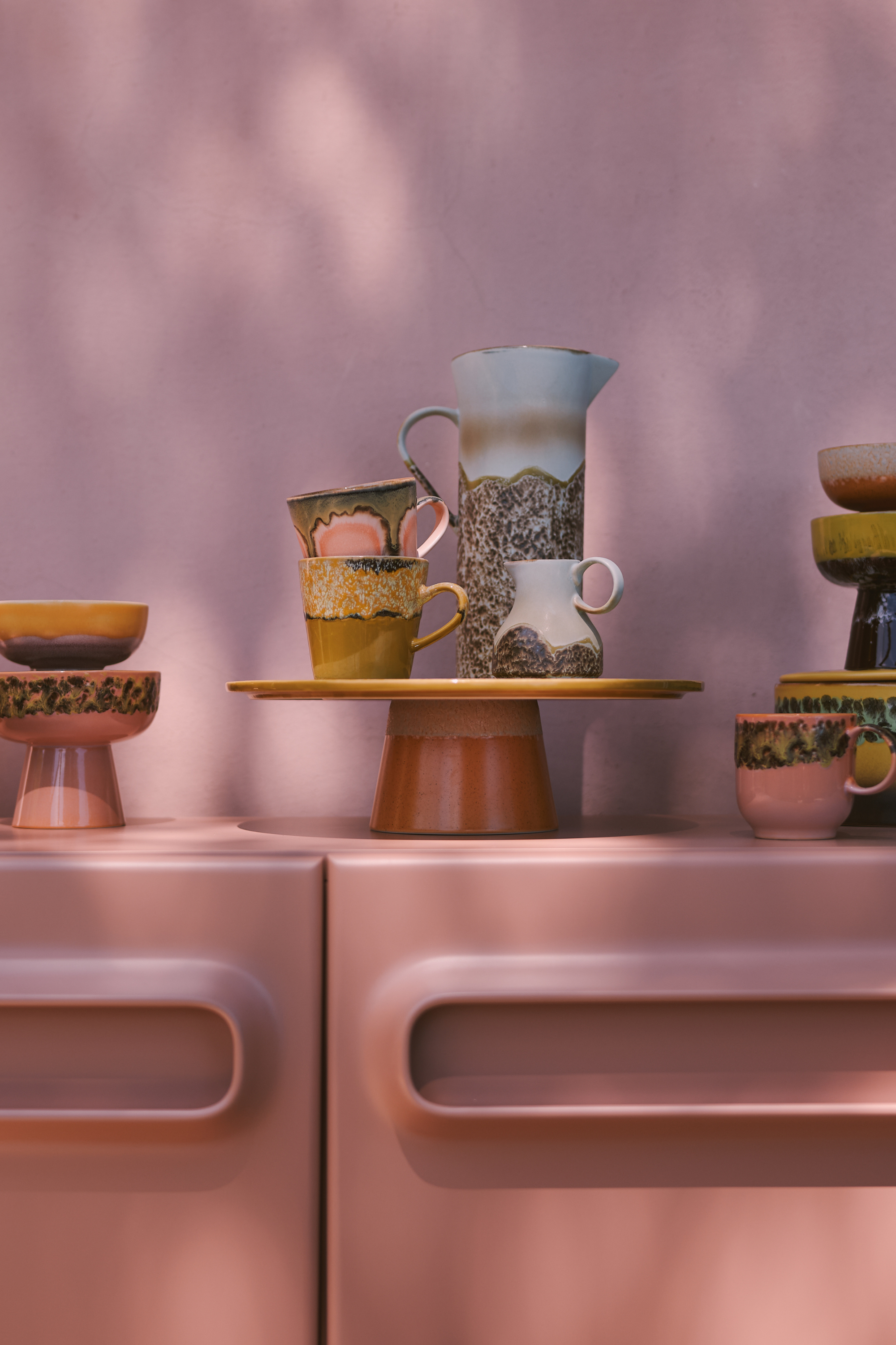 70s ceramics: plateau papaya