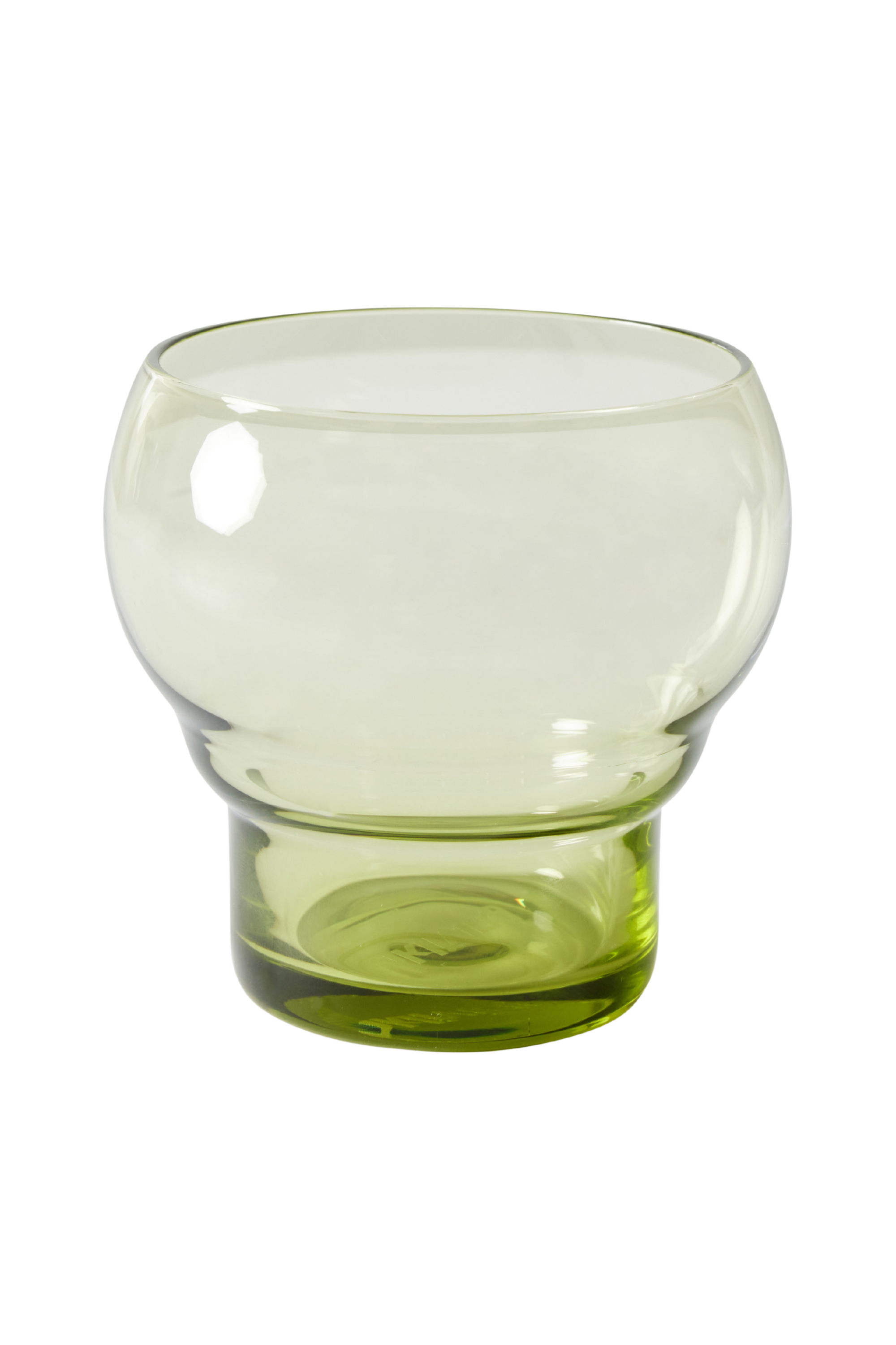 70s Glassware: Bulb mentazöld poharak, 4 db