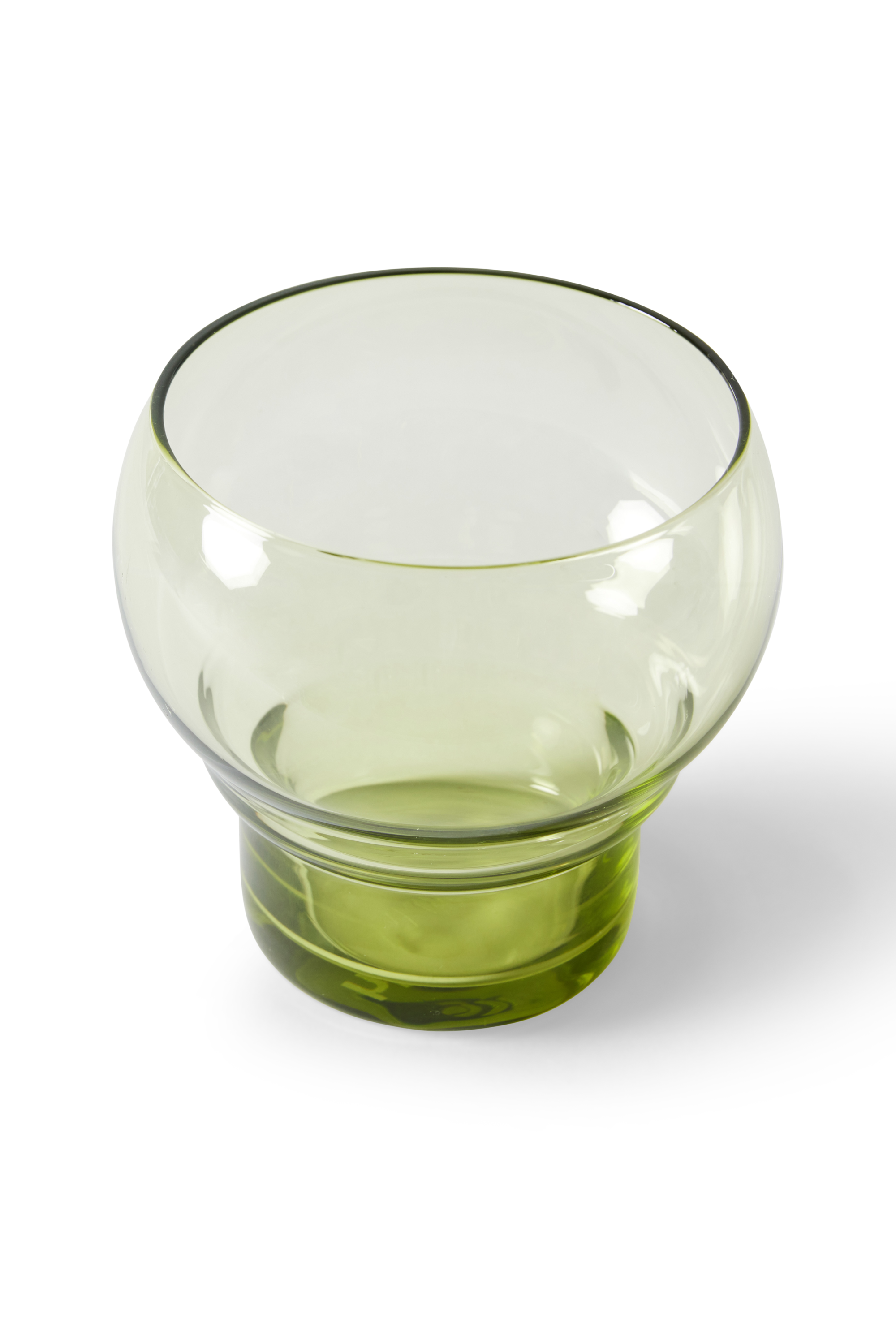 70s Glassware: Bulb mentazöld poharak, 4 db