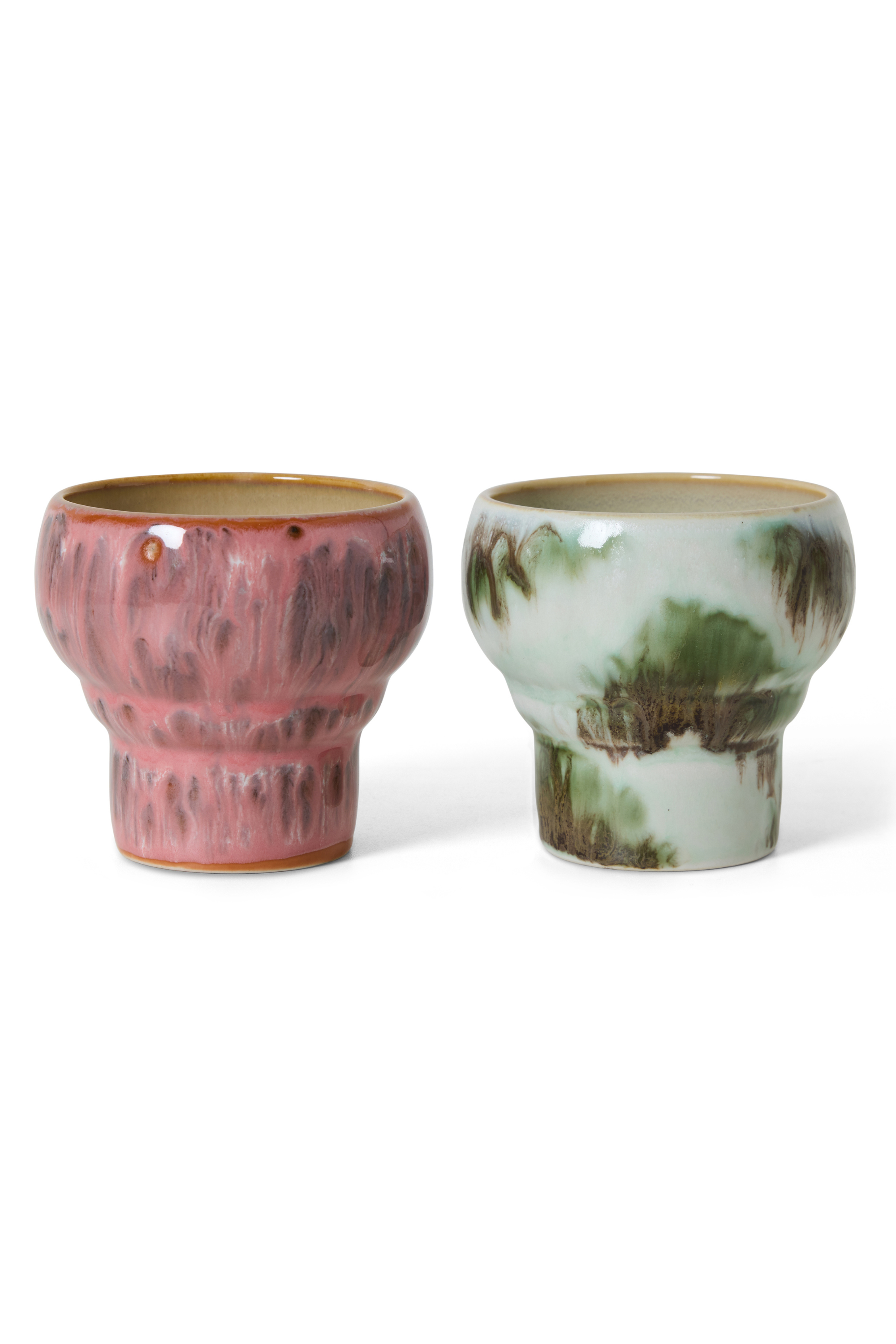 70s ceramics: lungo mugs expression, set of 2