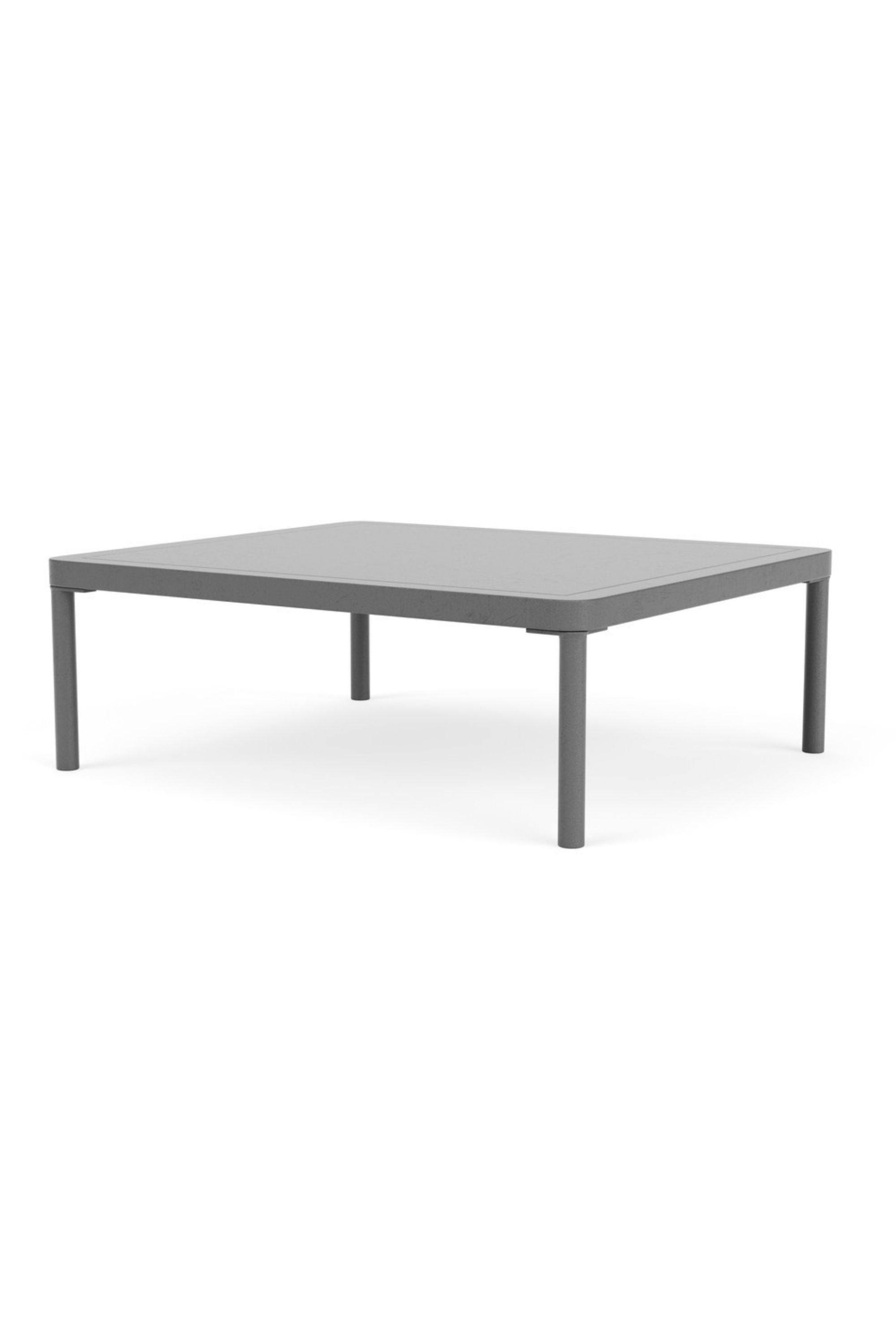 Hadley Outdoor Coffee table 60 x 70 Anthracite Grey Steel