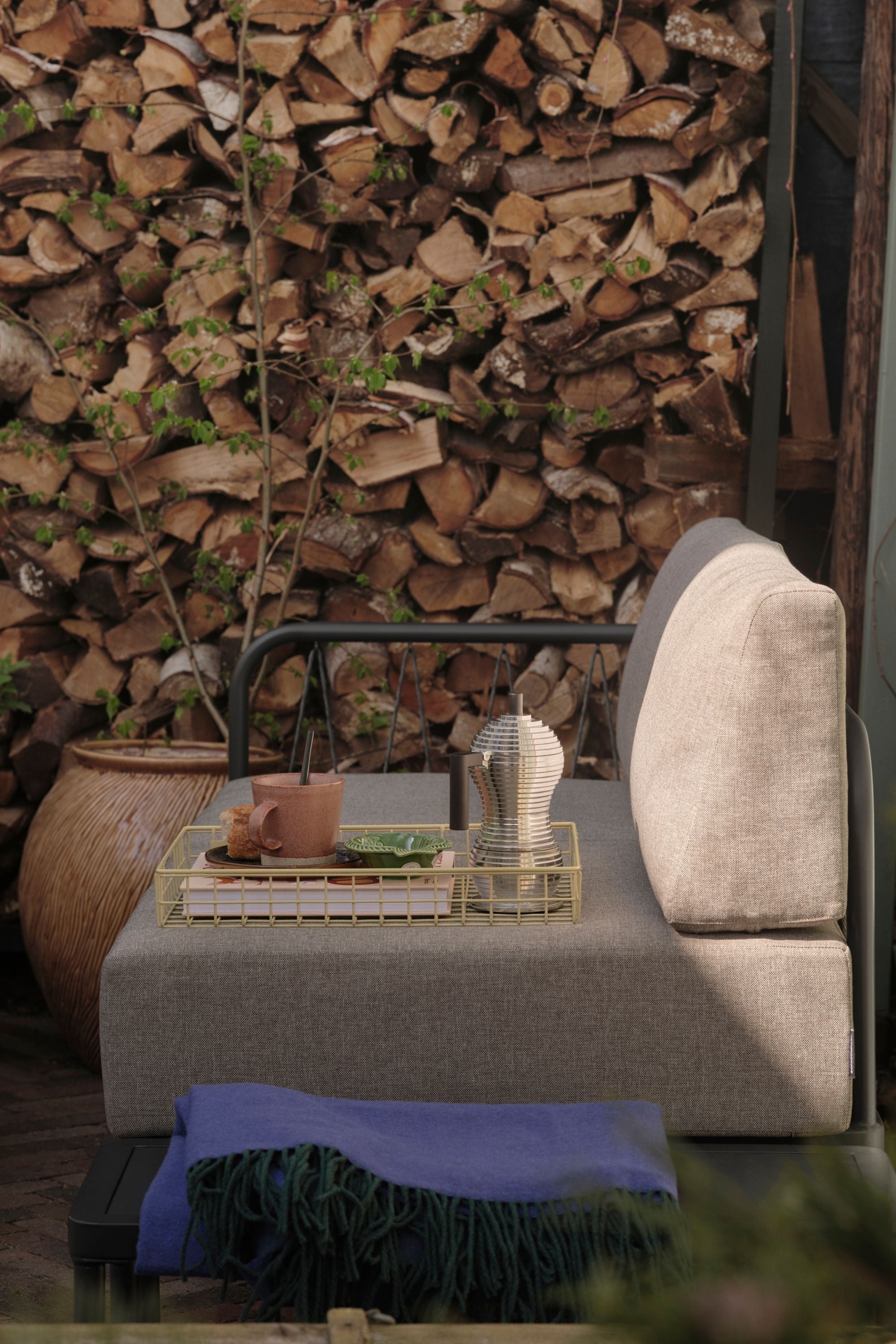 Hadley Outdoor Module corner Sesame
