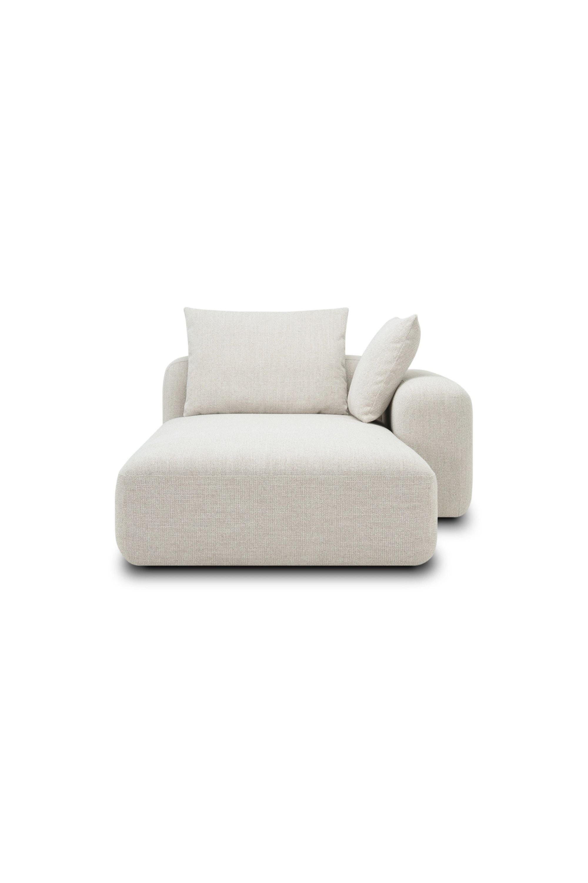 Hailey Module, Chaise longue arm right Nola Sand