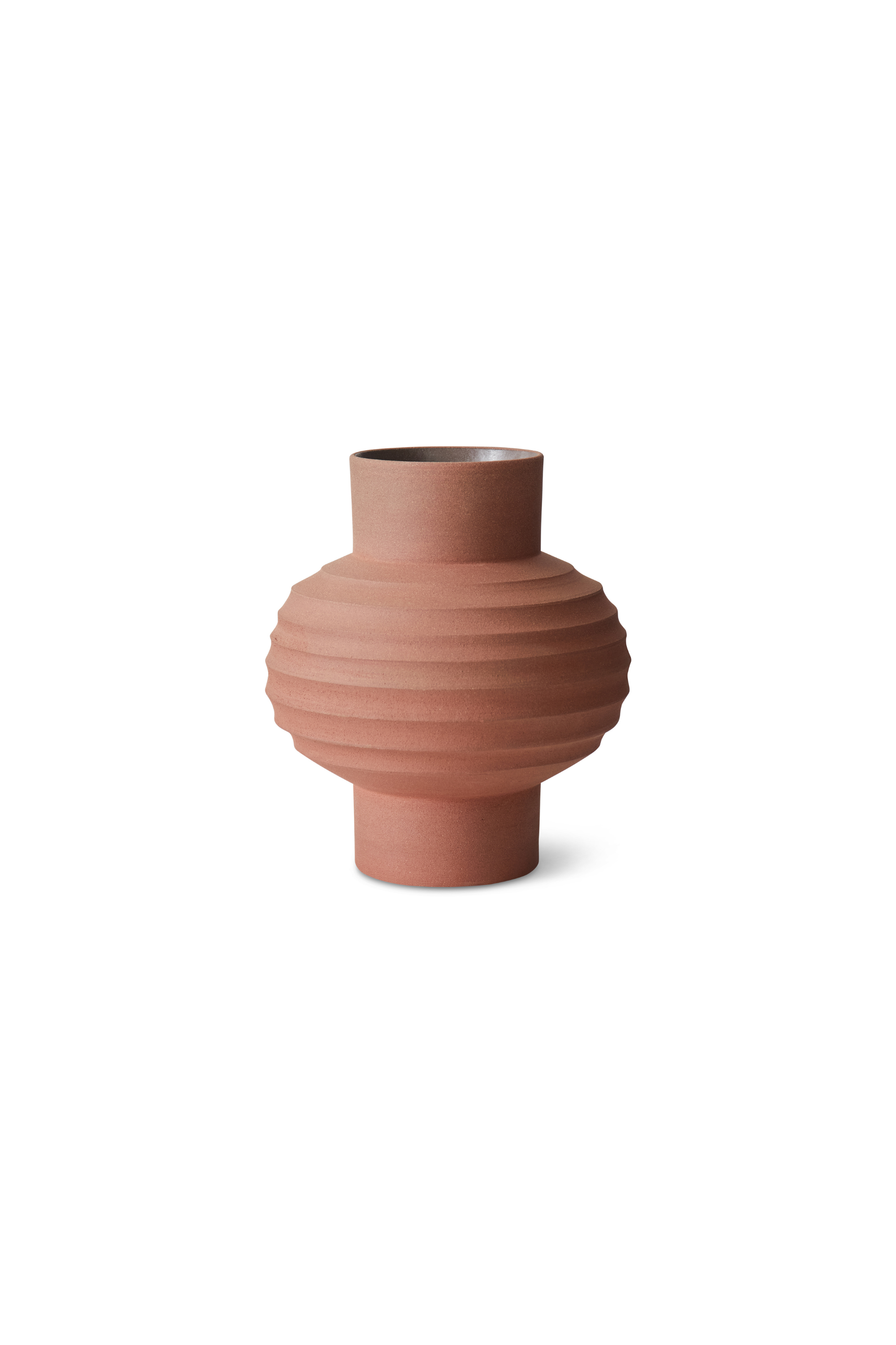 Kézzel faragott terrakotta bulb váza