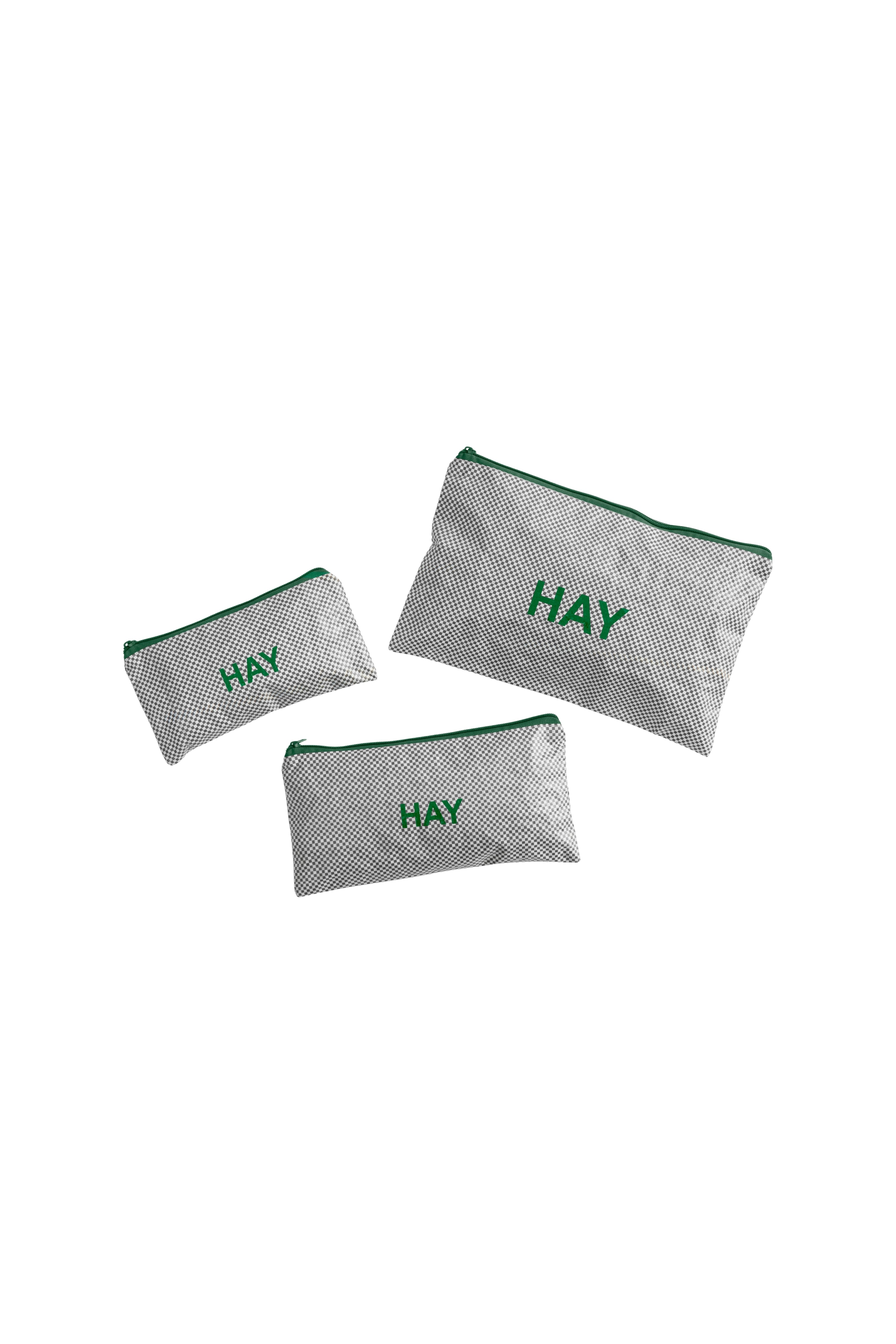 Candy Mono Wash Bag Flat Set of 3 Grey | Hay | Home of Solinfo