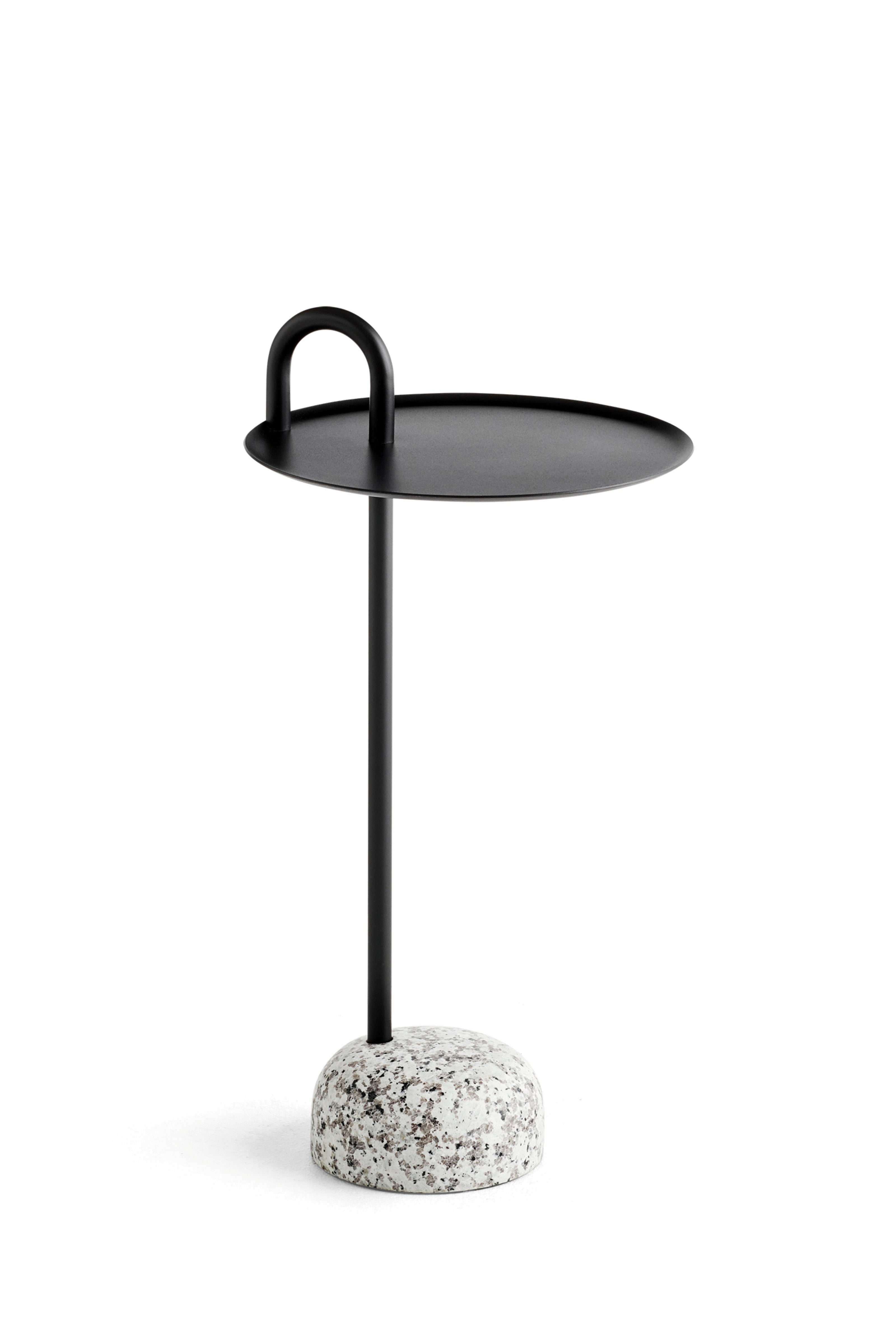 Bowler Granite base-Ø36 x H70,5-Black powder coated steel tabletop | Hay | Home of Solinfo