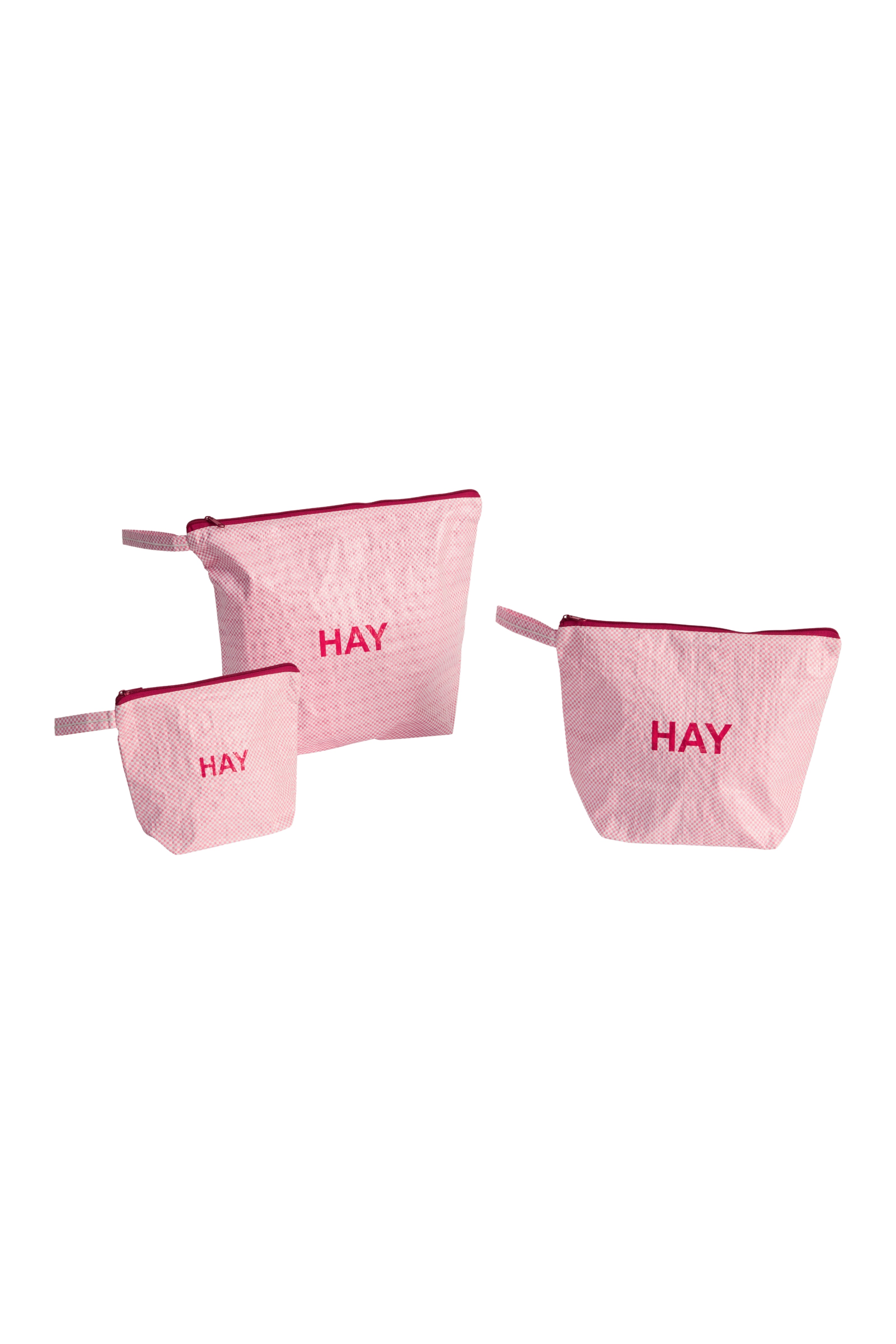 Candy Mono Wash Bag Set of 3 Light Pink | Hay | Home of Solinfo