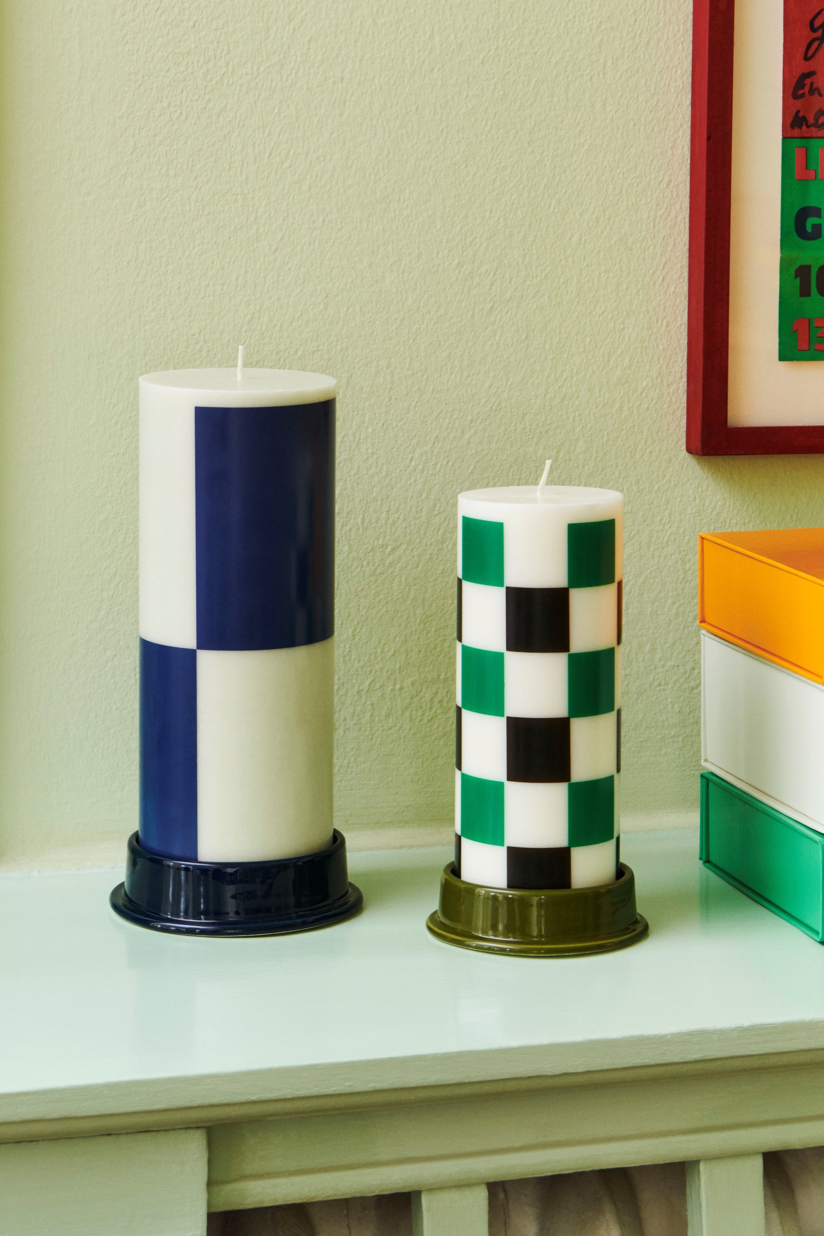 Column Candleholder-Large-Midnight blue | Hay | Home of Solinfo