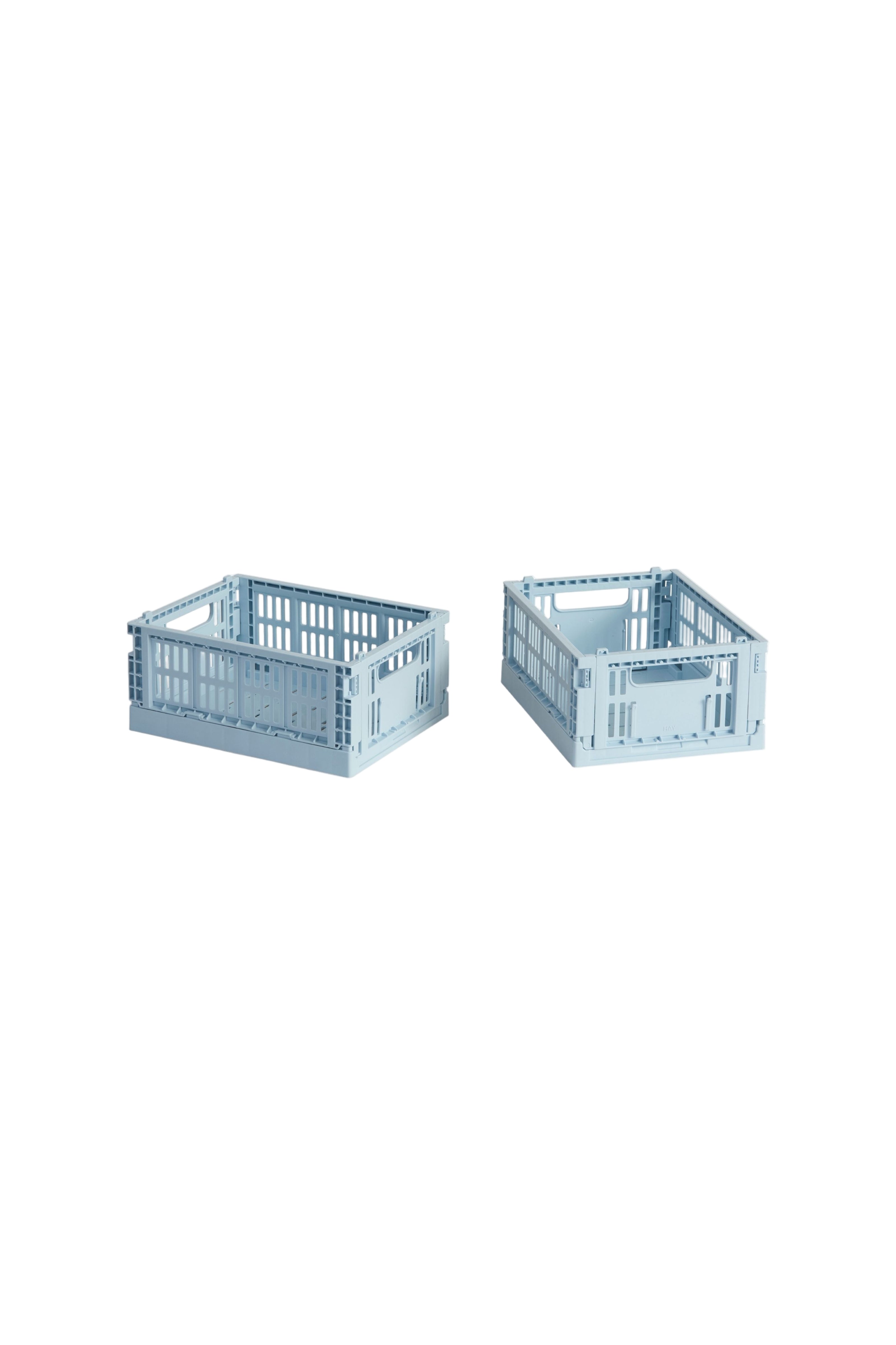 HAY Colour Crate Mini Set of 2 Soft blue | Hay | Home of Solinfo