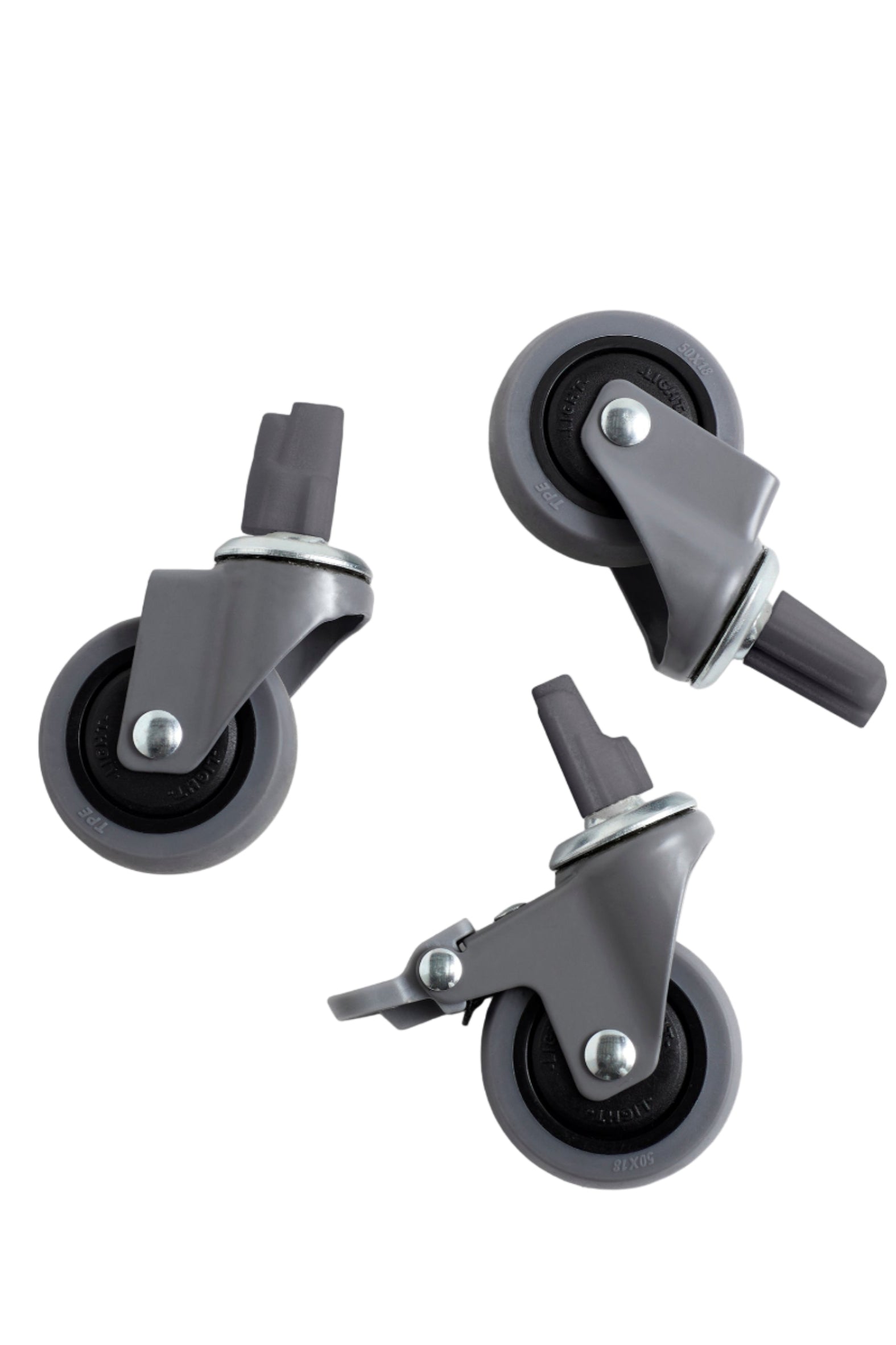 HAY Colour Crate Wheels-Set of 4-Medium-Grey | Hay | Home of Solinfo