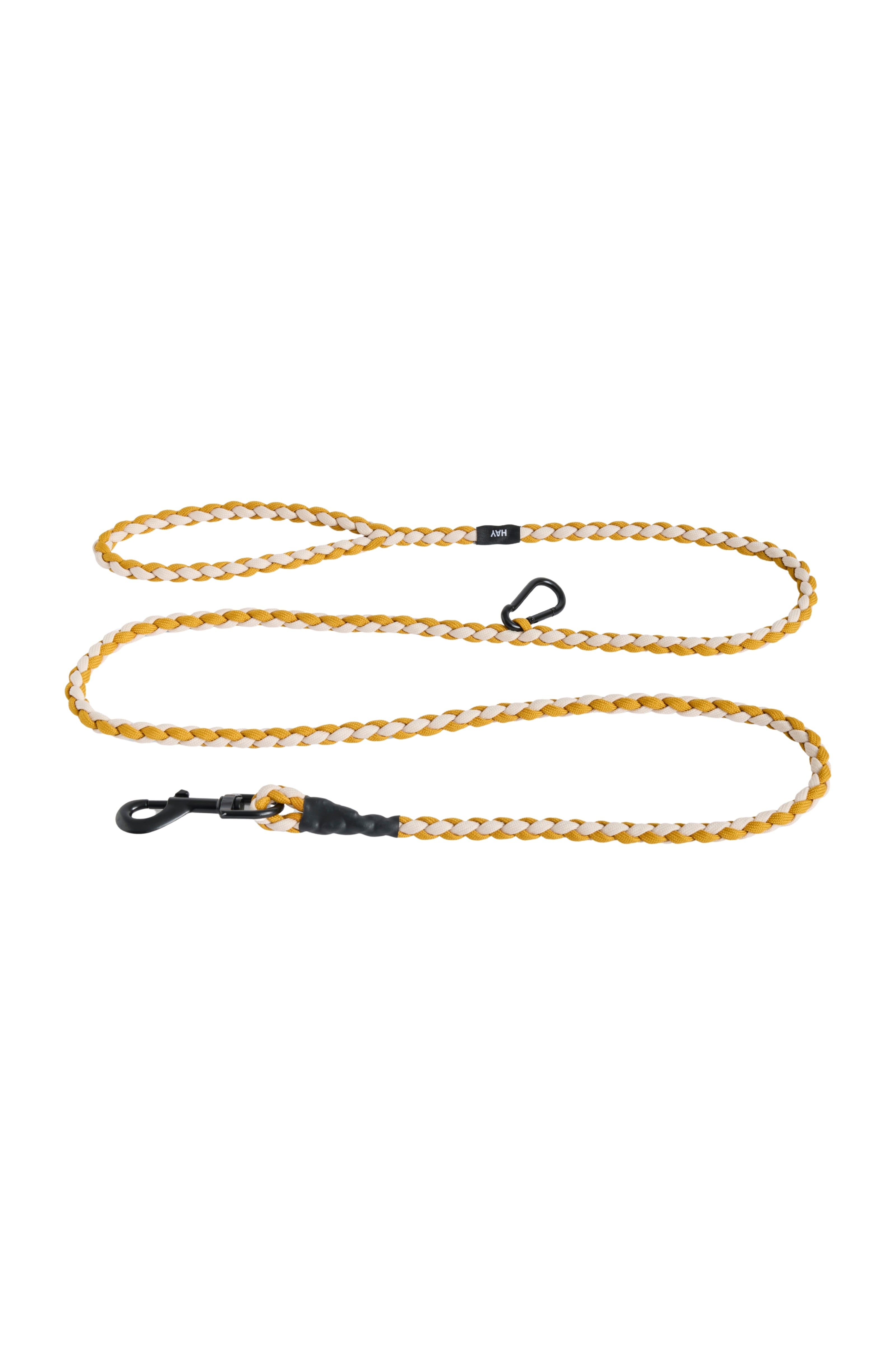HAY Dogs Leash-Braided Adjustable M/L off-white, ochre | Hay | Home of Solinfo