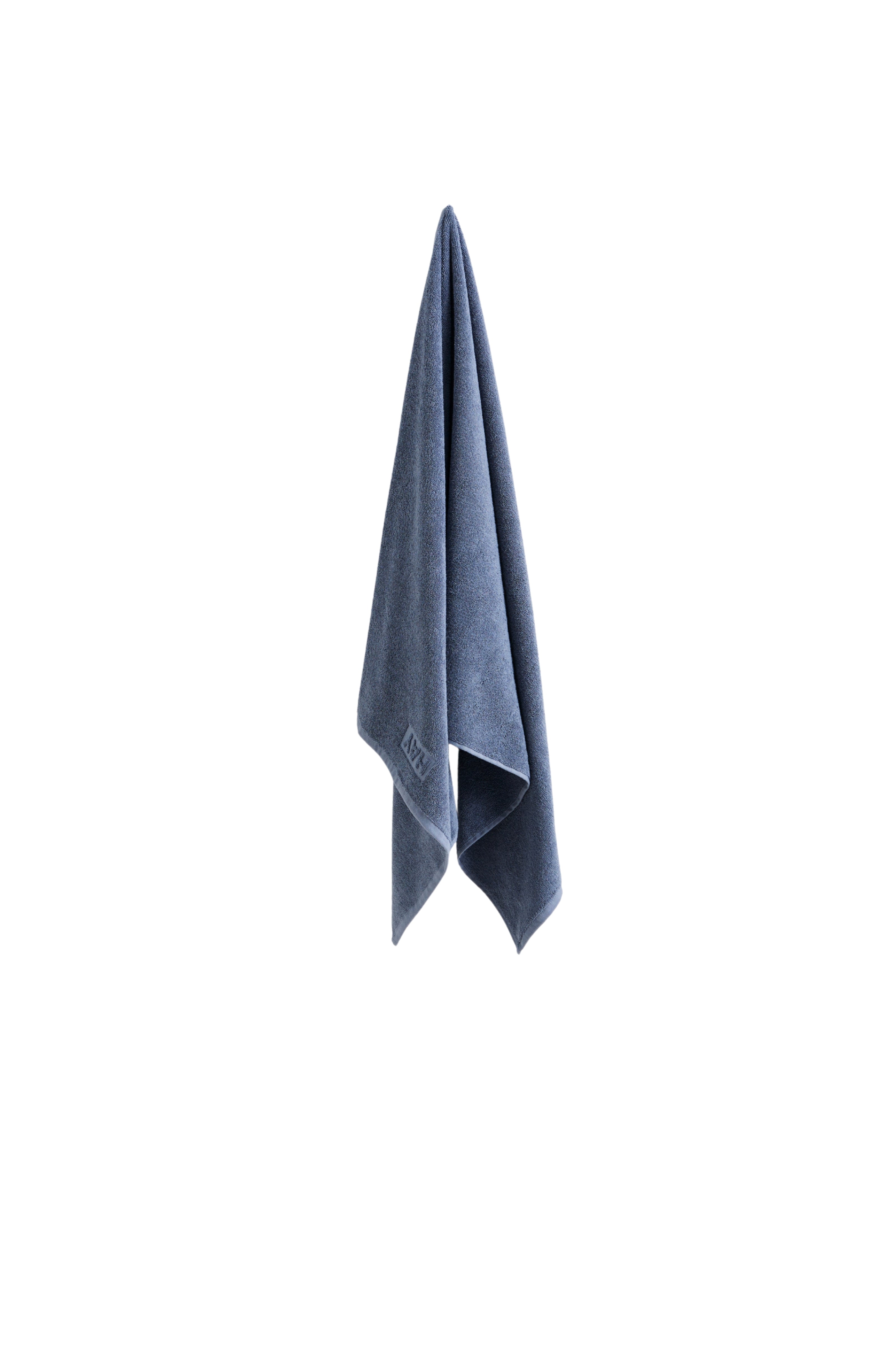 MONO BATH TOWEL (ORGANIC)-W70 X L140-STEEL BLUE | Hay | Home of Solinfo