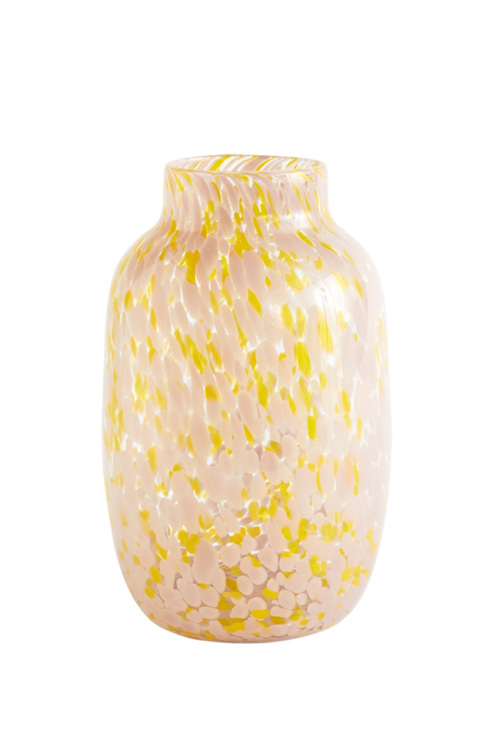 Splash Vase Round-Large-Light pink and yellow | Hay | Home of Solinfo