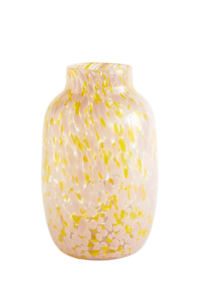Splash Vase Round-Large-Light pink and yellow | Hay | Home of Solinfo