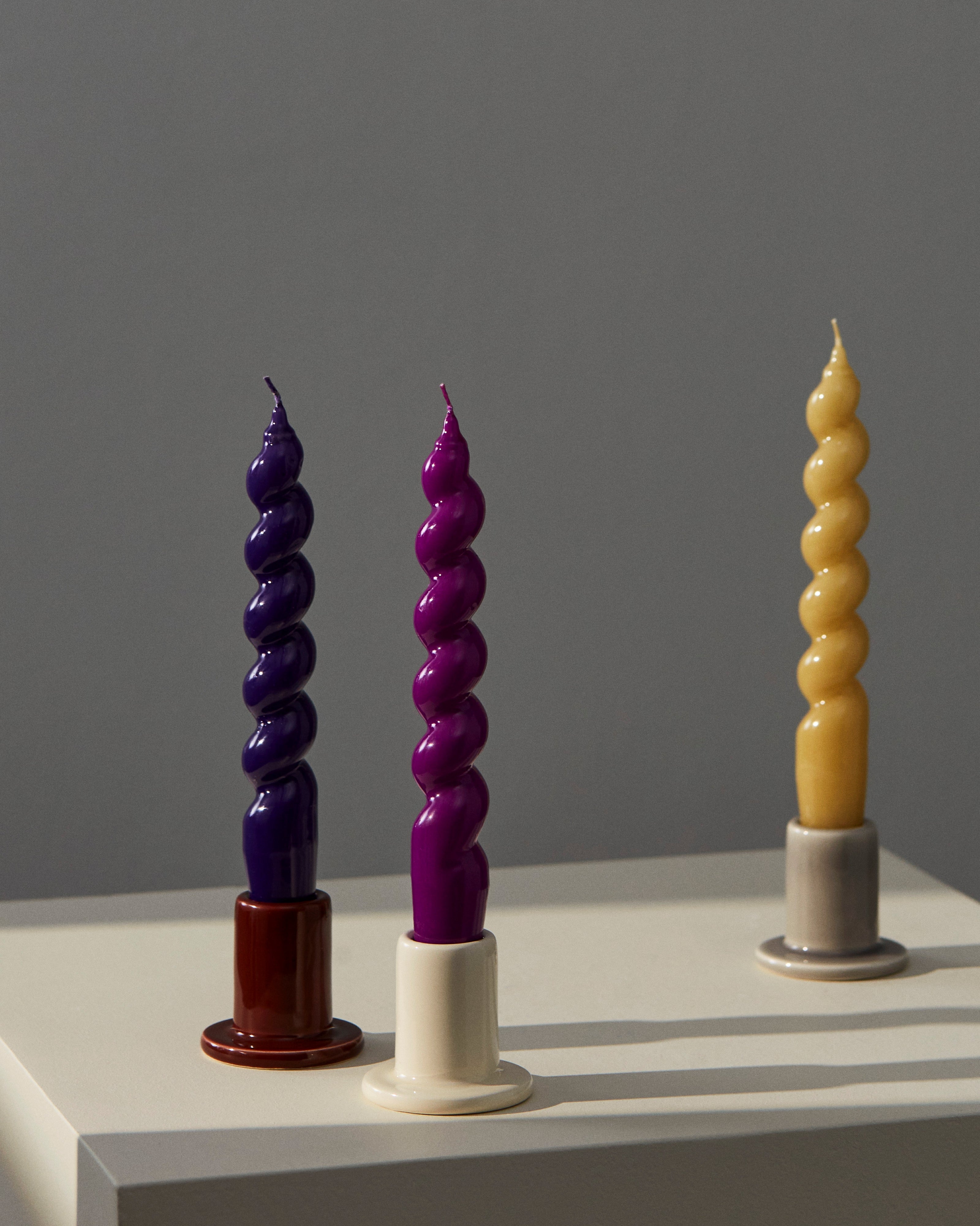  Tube Candleholder-Small-Off-white | Hay | Home of Solinfo