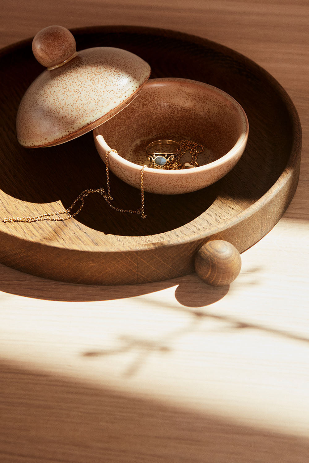 Inka Smoked Oak Small Rounded Tray | OYOY | Home of Solinfo