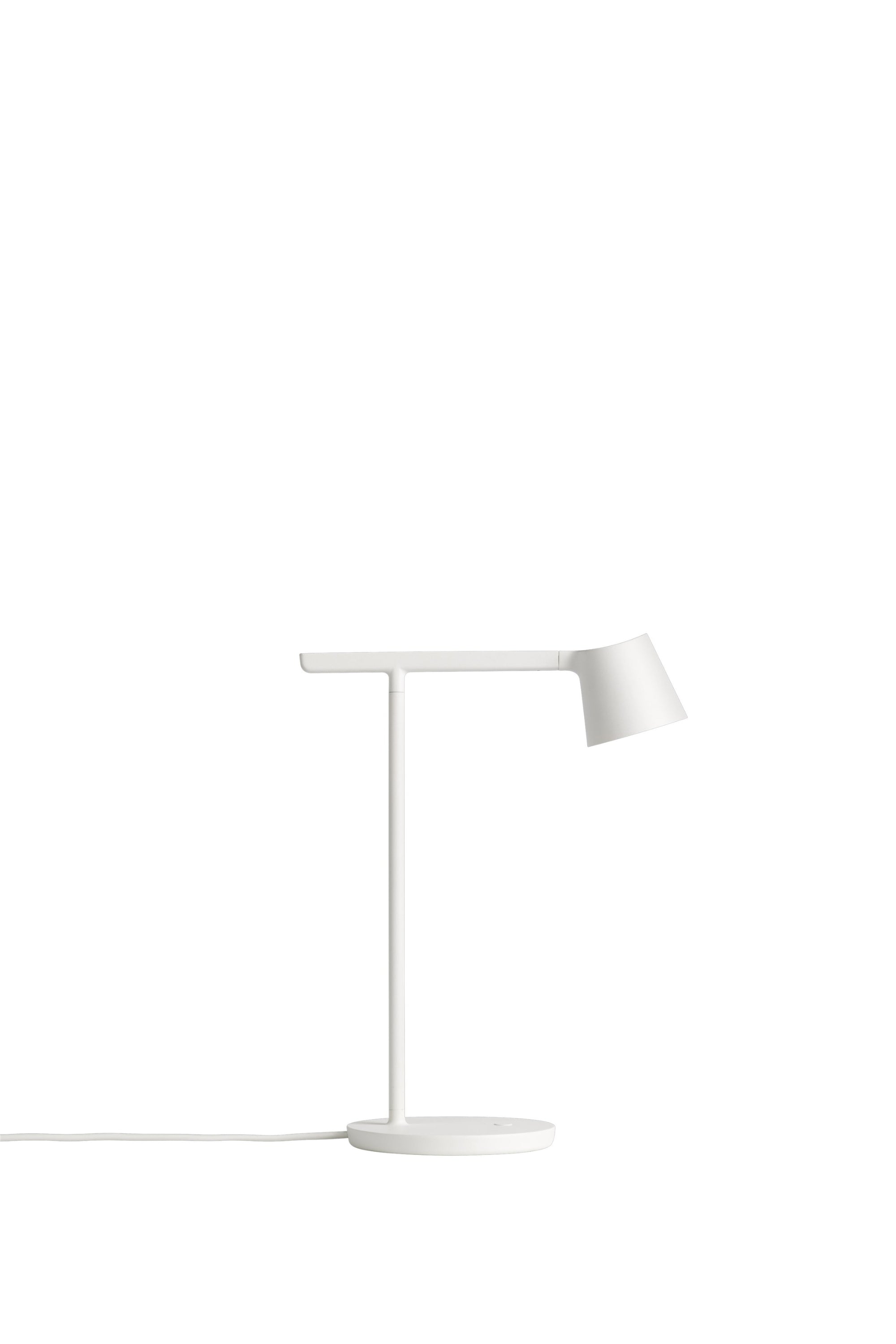 Tip white table lamp