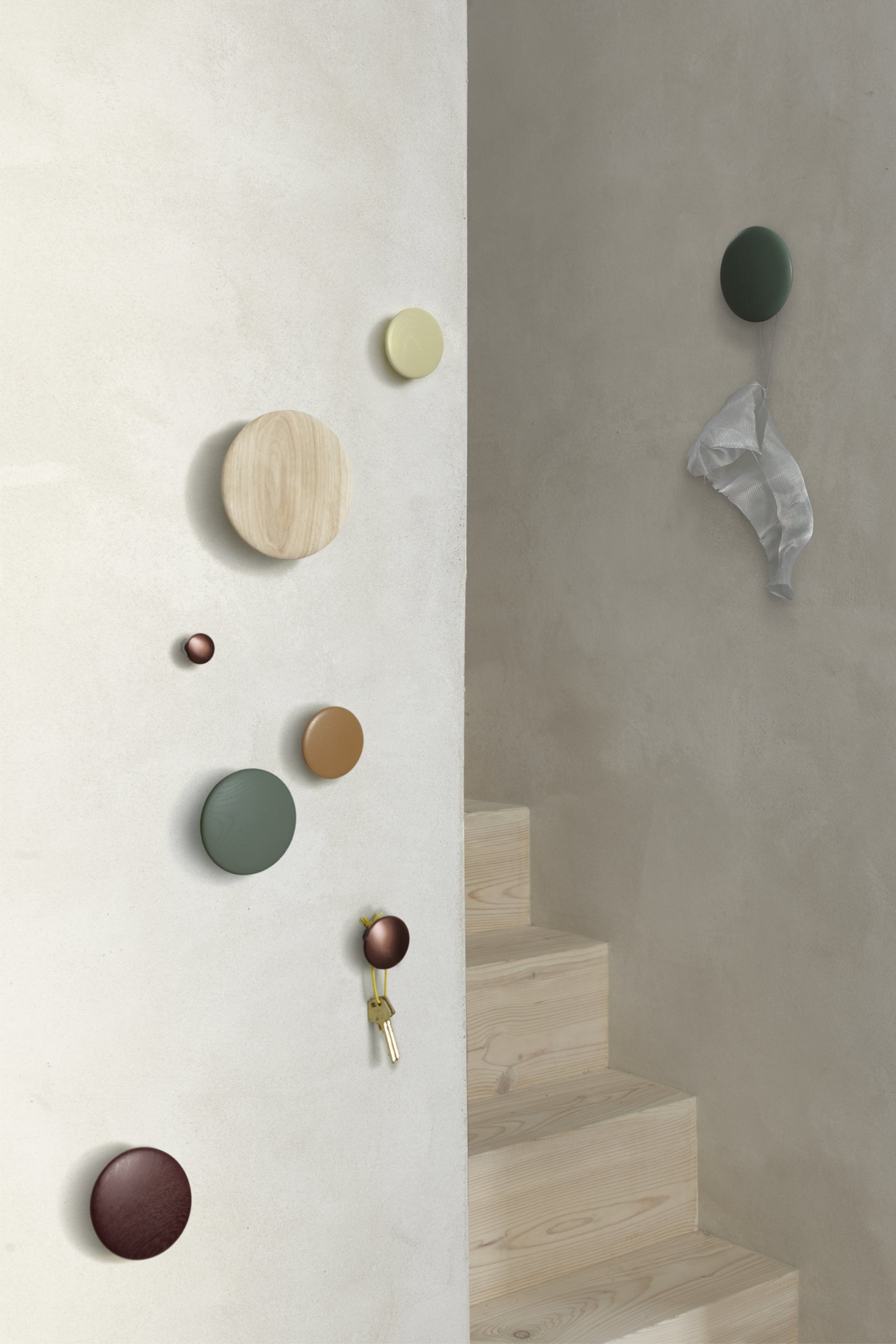 Dots Metal Coat Hook Set Aluminum