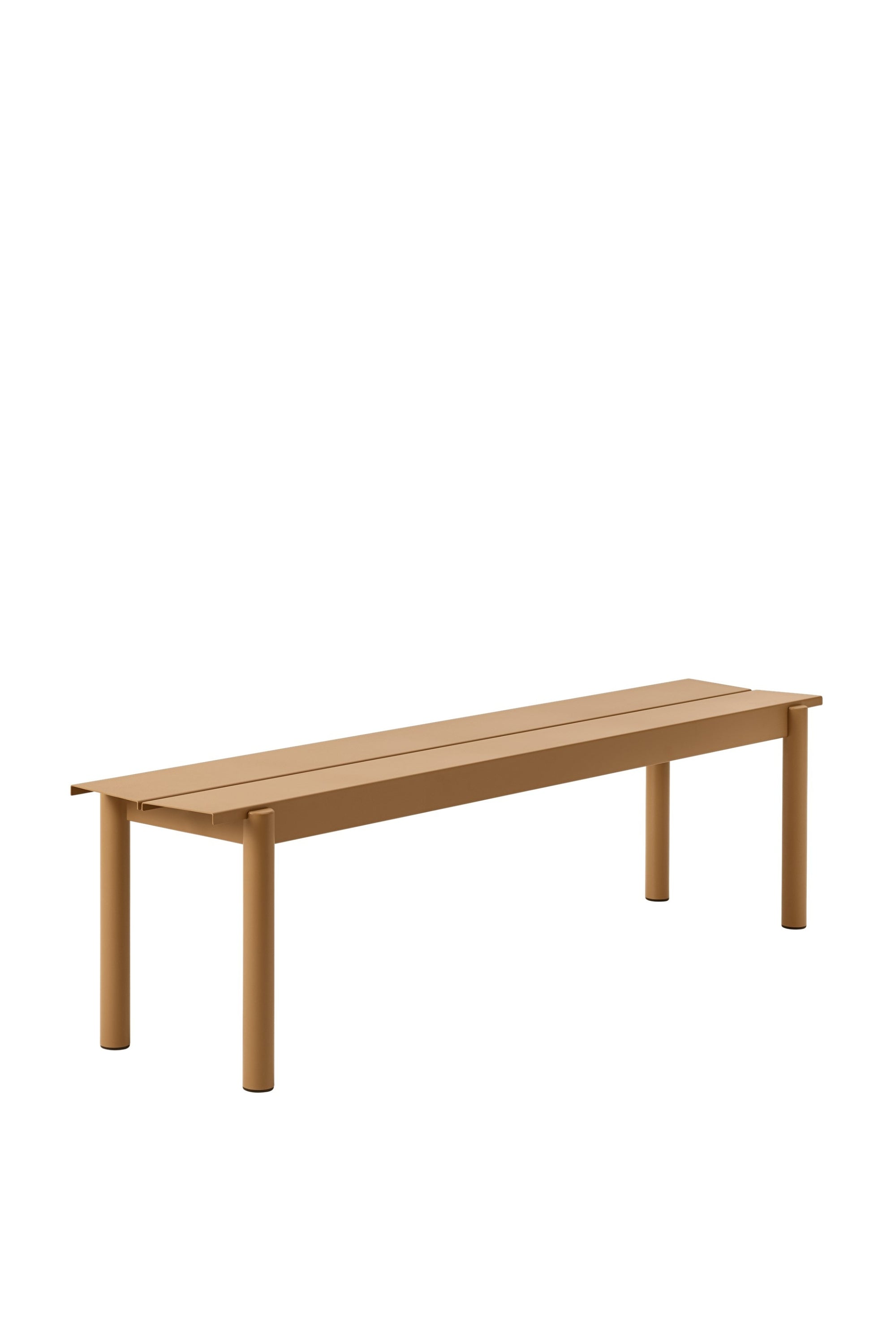 Linear Steel Bench Burnt Orange