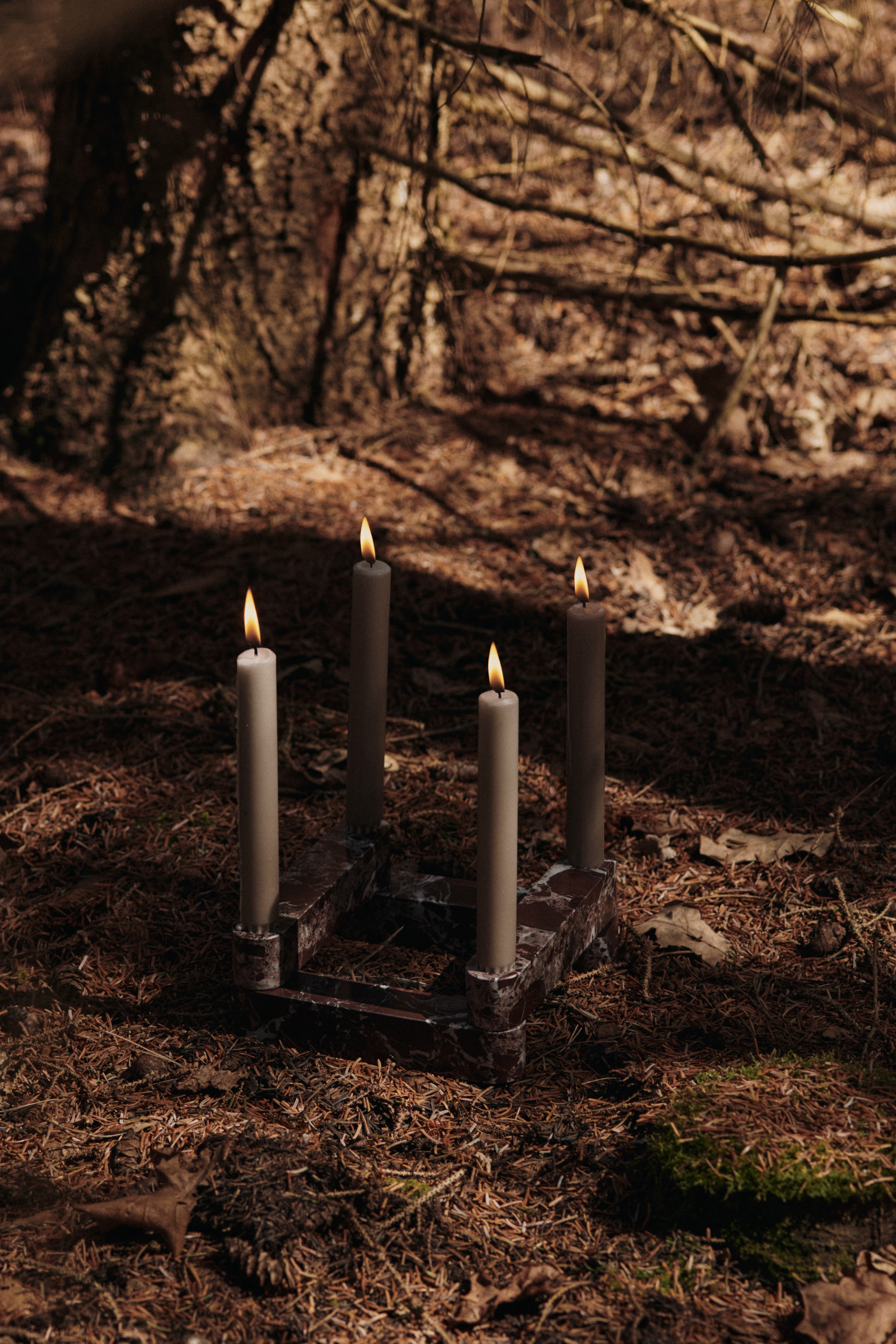 Newel Modular Candle Holder Set of 4 Rosso Levanto