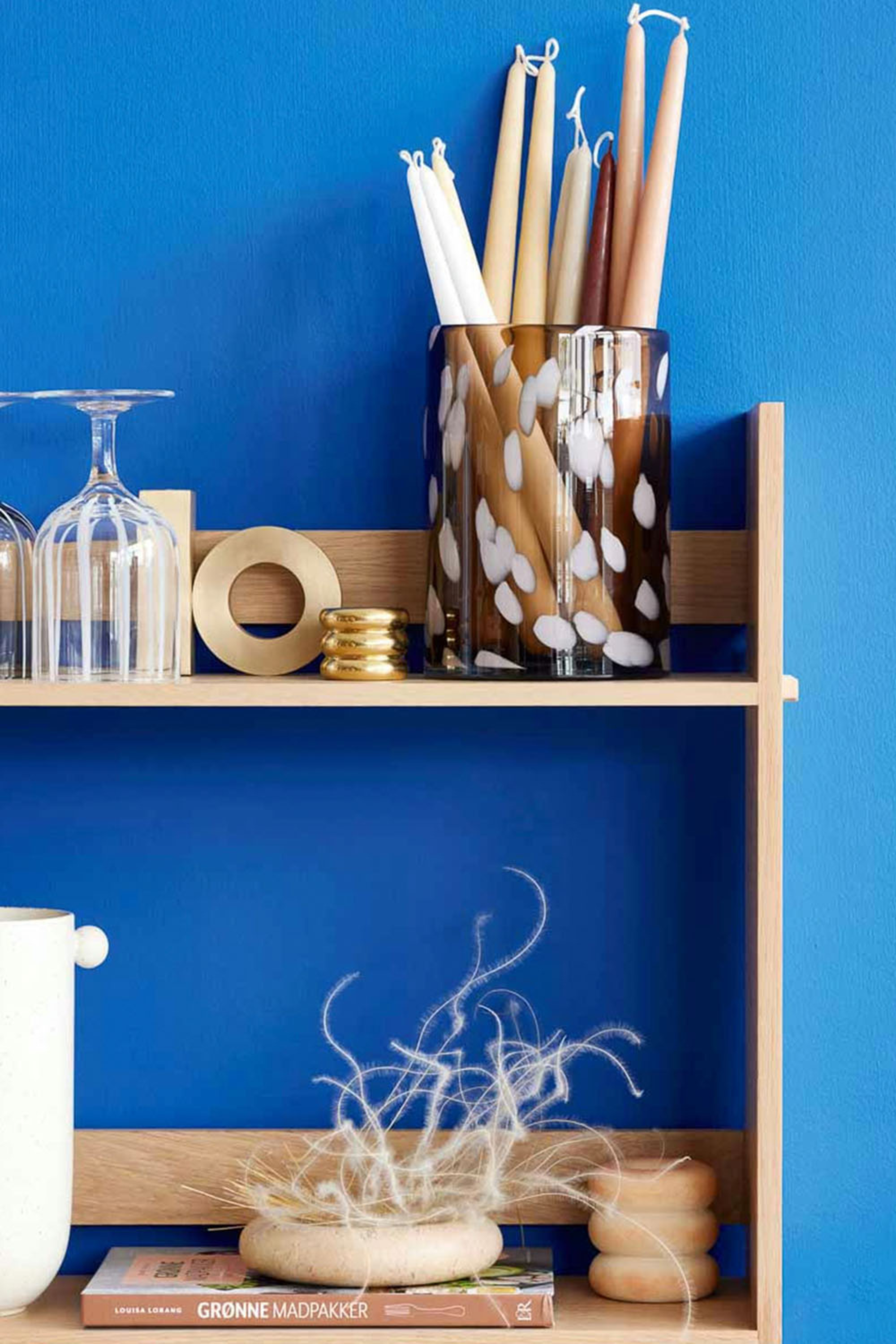 Savi Márvány Mécsestartó bézs