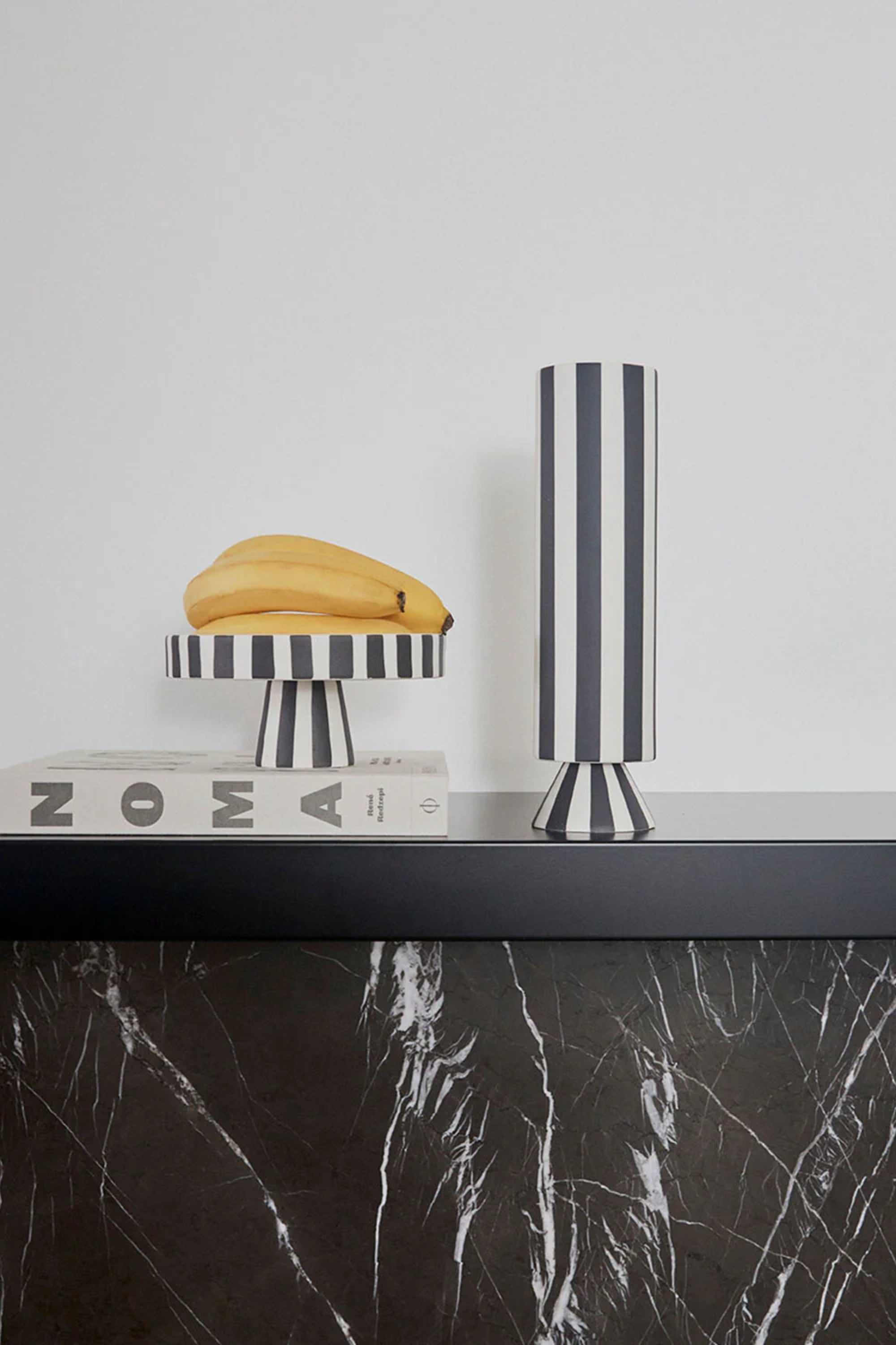 Toppu black&white high vase