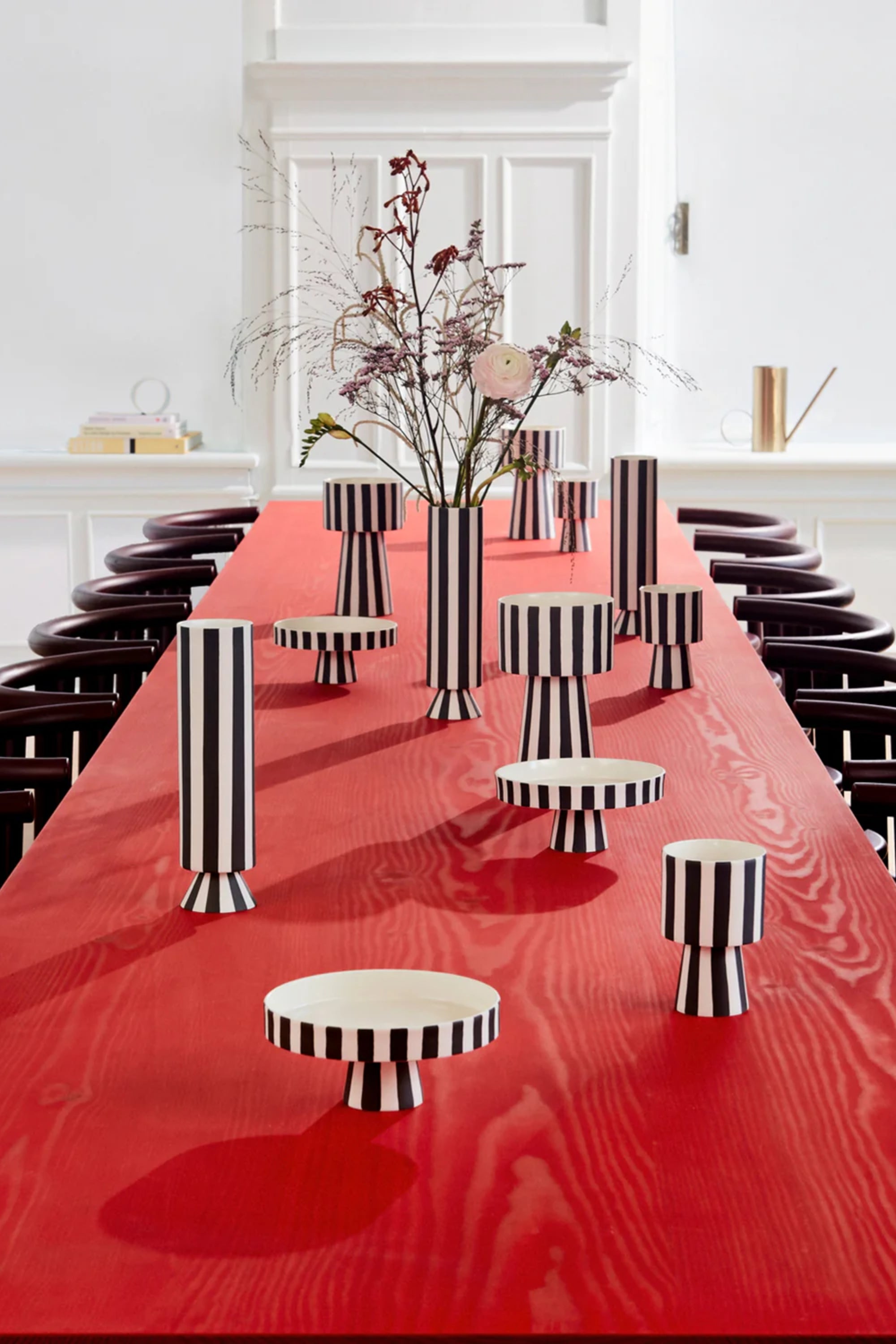 Toppu black&white high vase