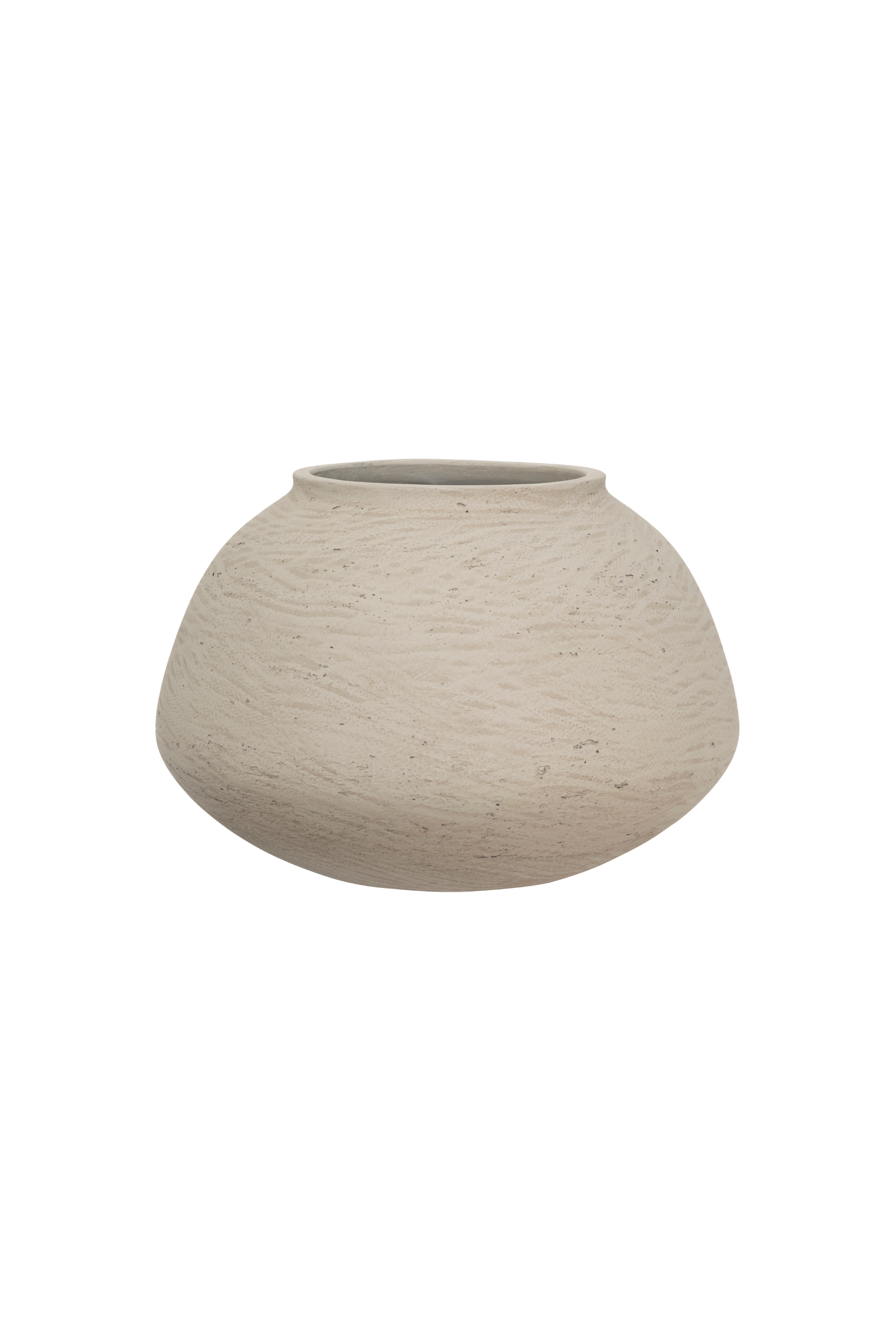Imara L Grey Washed Flowerpot