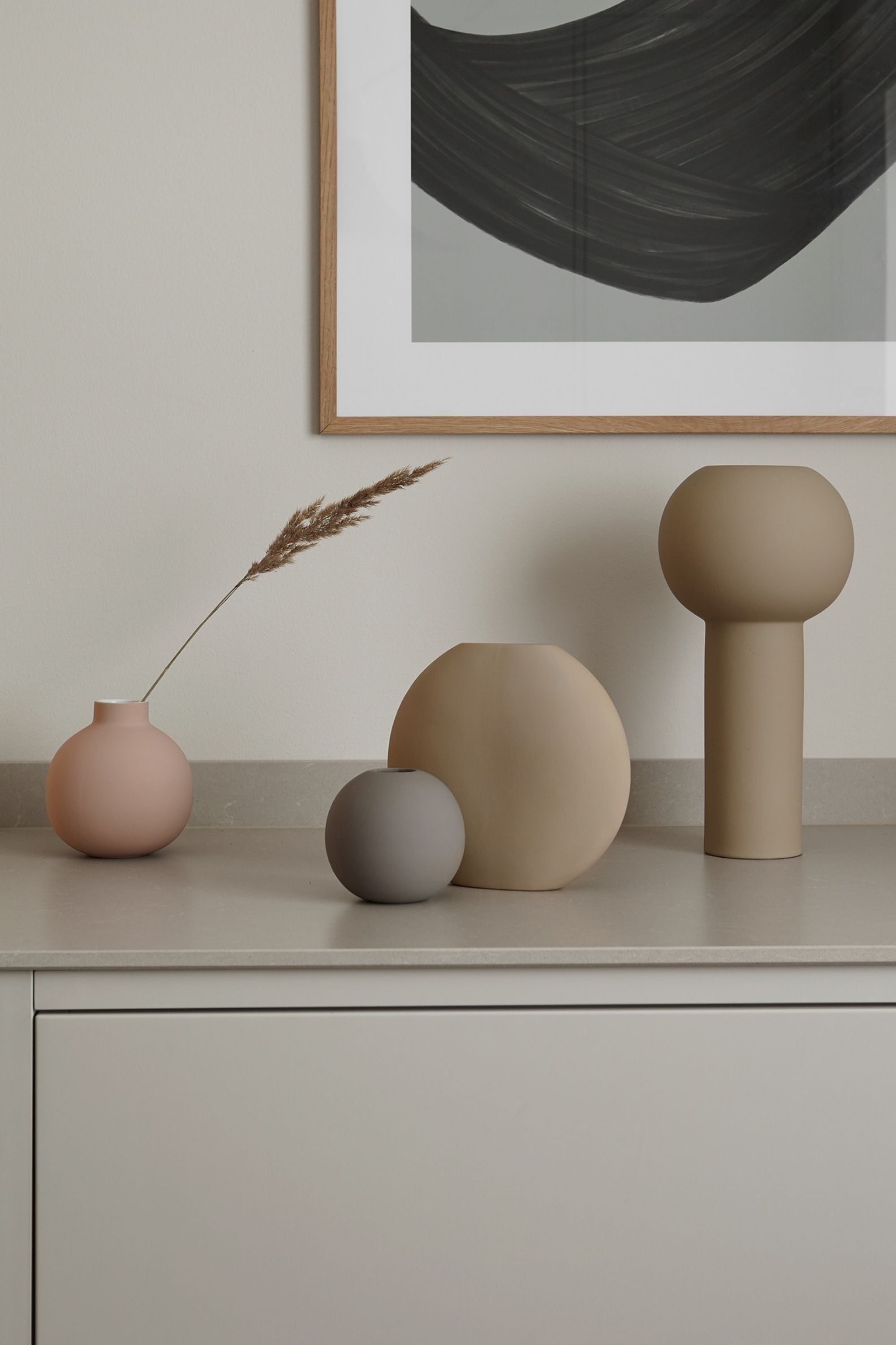 Pasztilla váza homok 20cm