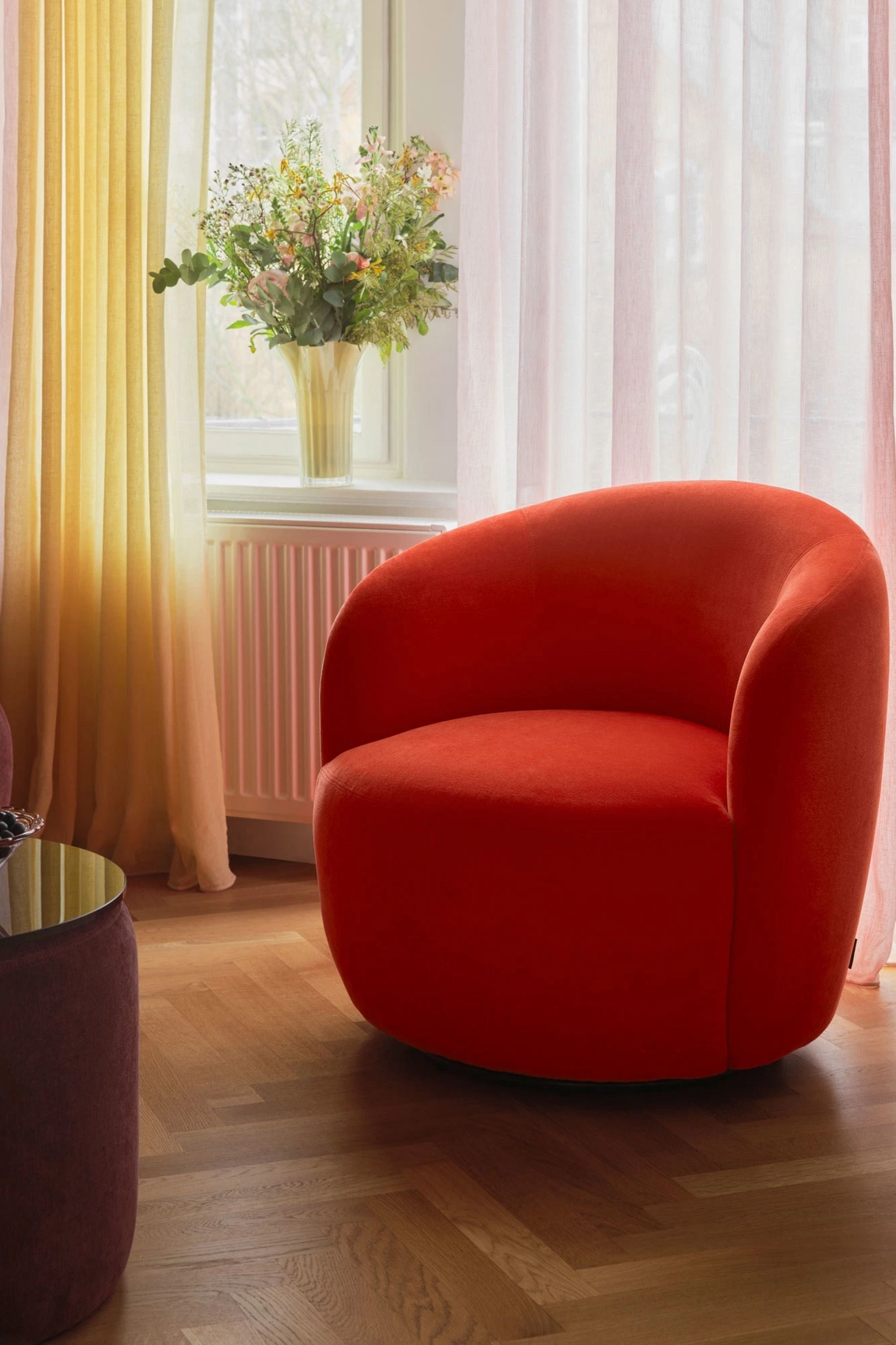 Rosie Chair Moss Cherry