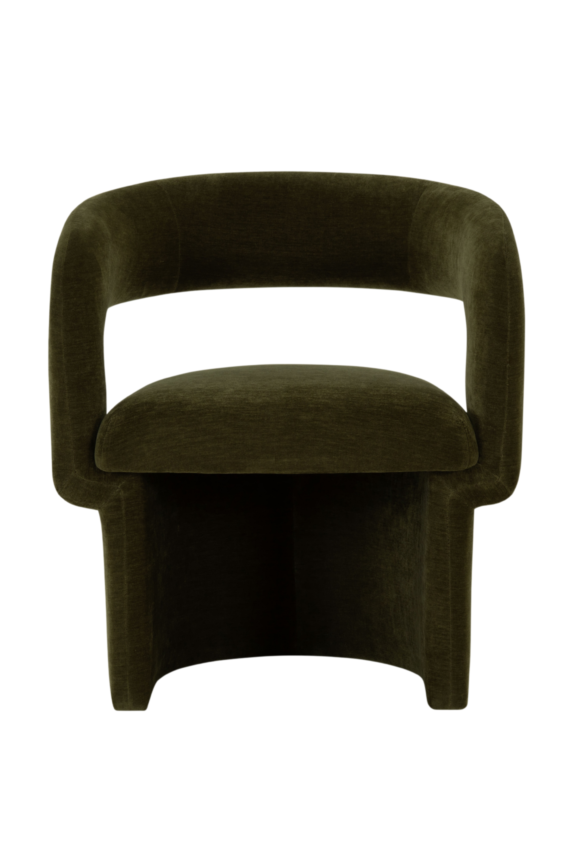 Asger Dining Chair, Moss Olive, Adjustable
